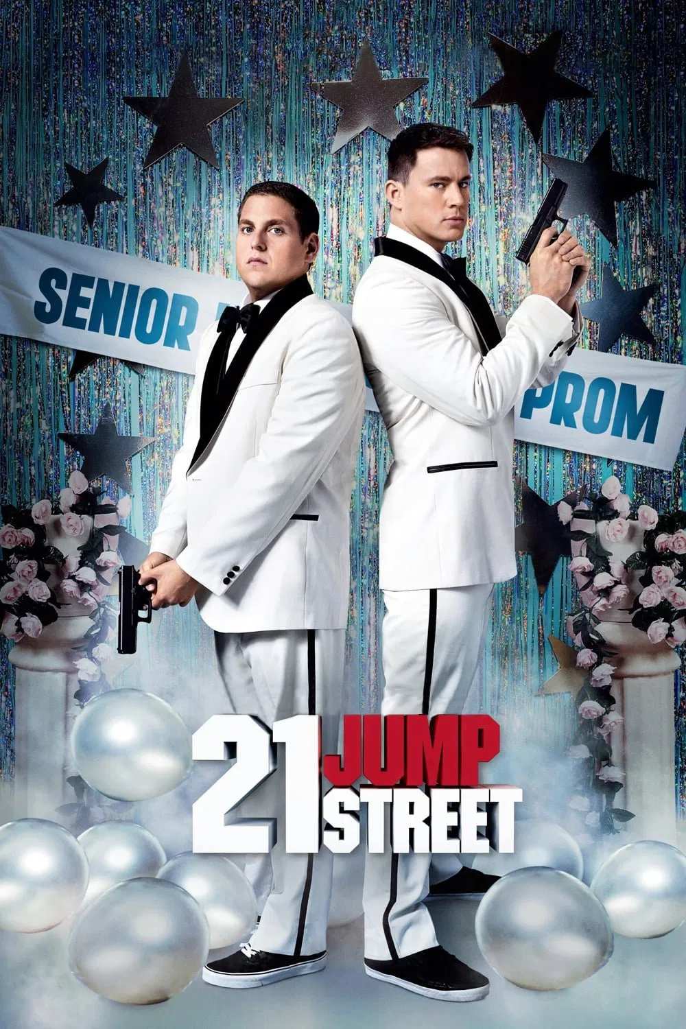 Poster chính thức của phim Phim Hành Động, Phim Hài "Cớm Học Đường" (21 Jump Street - 2012), với sự tham gia của diễn viên Jonah Hill và Channing Tatum.