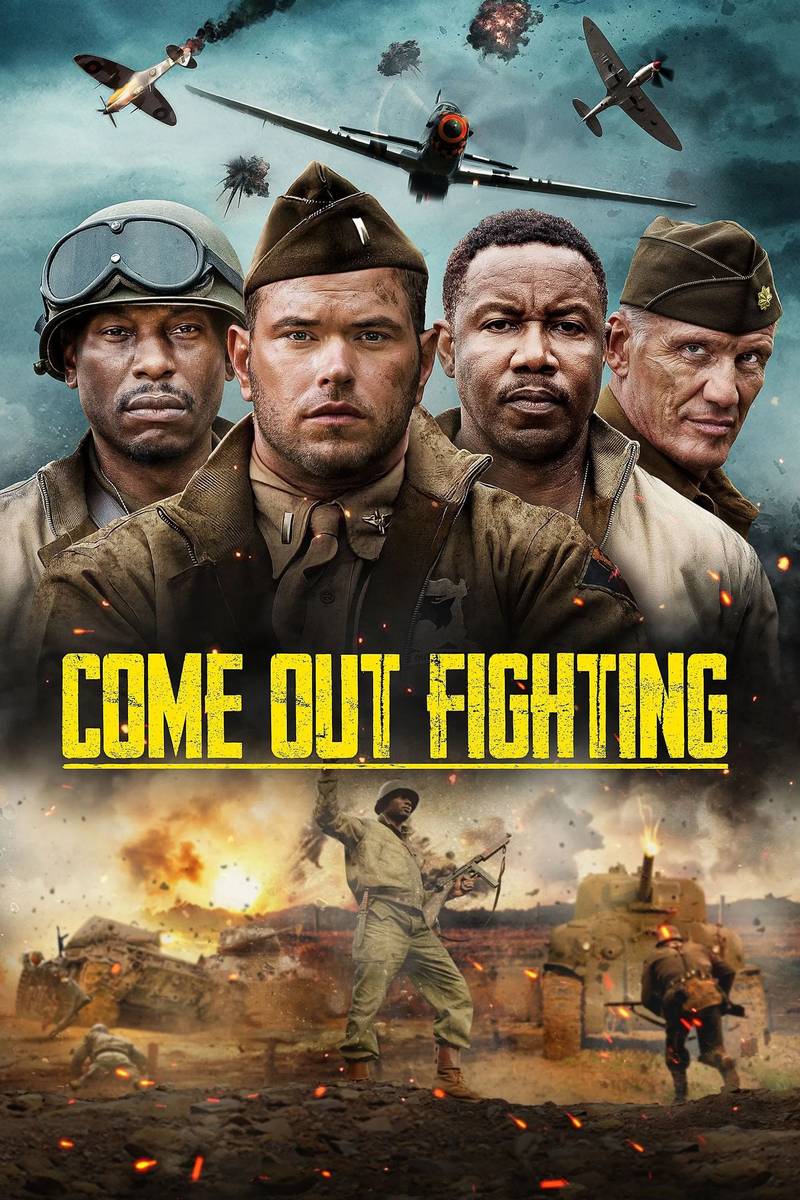 Poster chính thức của phim Phim Chiến Tranh, Phim Tâm Lý "Come Out Fighting" (Come Out Fighting - 2023), với sự tham gia của diễn viên Kellan Lutz và Dolph Lundgren.