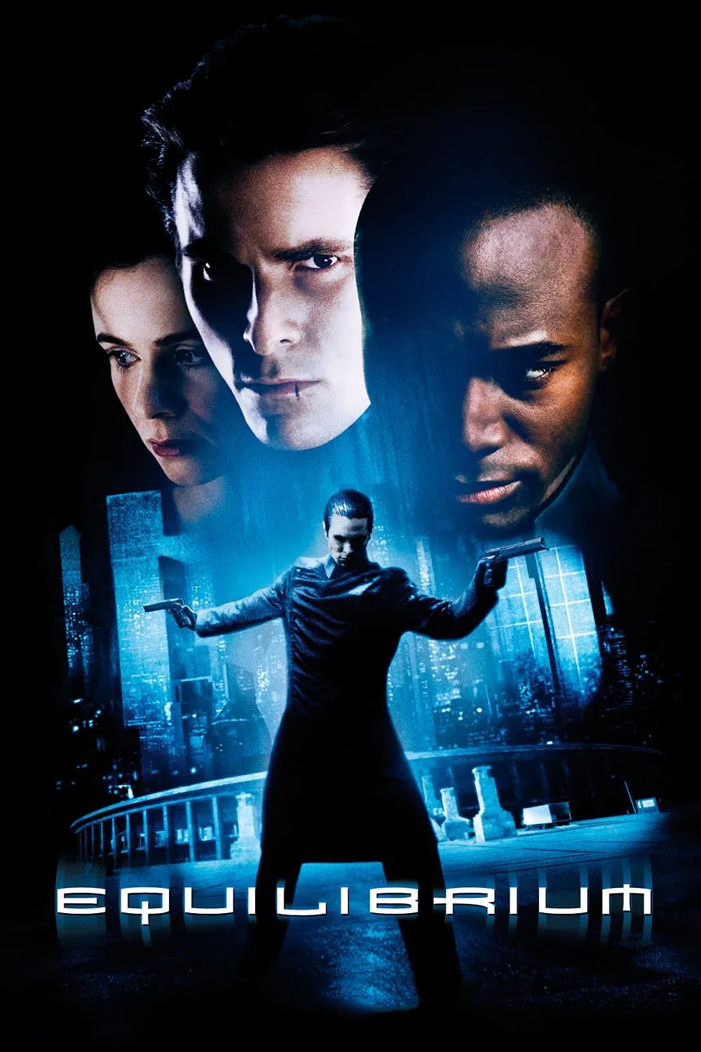 Poster chính thức của phim Phim Hành Động, Phim Viễn Tưởng "Con Dao Hai Lưỡi" (Equilibrium - 2002), với sự tham gia của diễn viên Christian Bale và Taye Diggs.