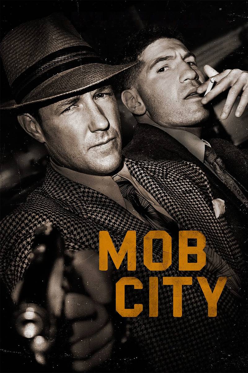 Poster chính thức của phim Phim Tâm Lý "Côn Đồ Thành Phố" (Mob City - 2013), với sự tham gia của diễn viên Jon Bernthal và Alexa Davalos.