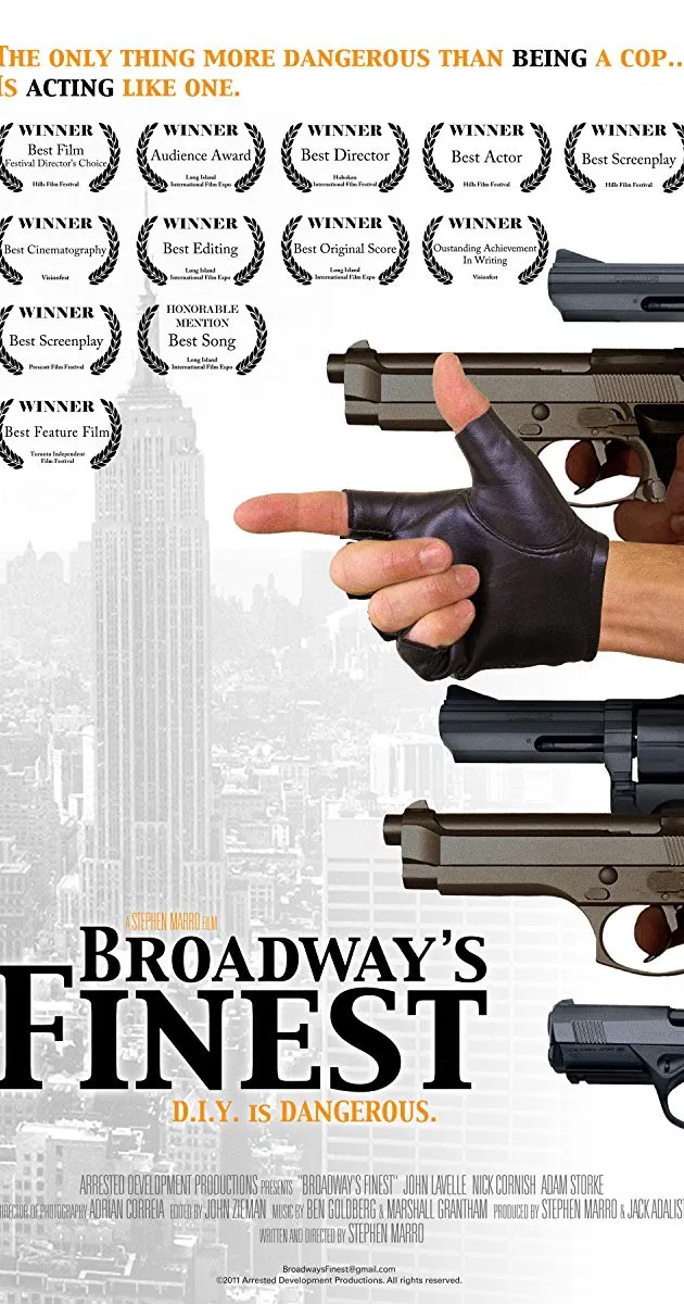 Poster chính thức của phim Phim Hành Động "Con Đường Tốt Nhất Ở Broadway" (Broadway's Finest - 2012), với sự tham gia của diễn viên Adam Storke và John Lavelle.