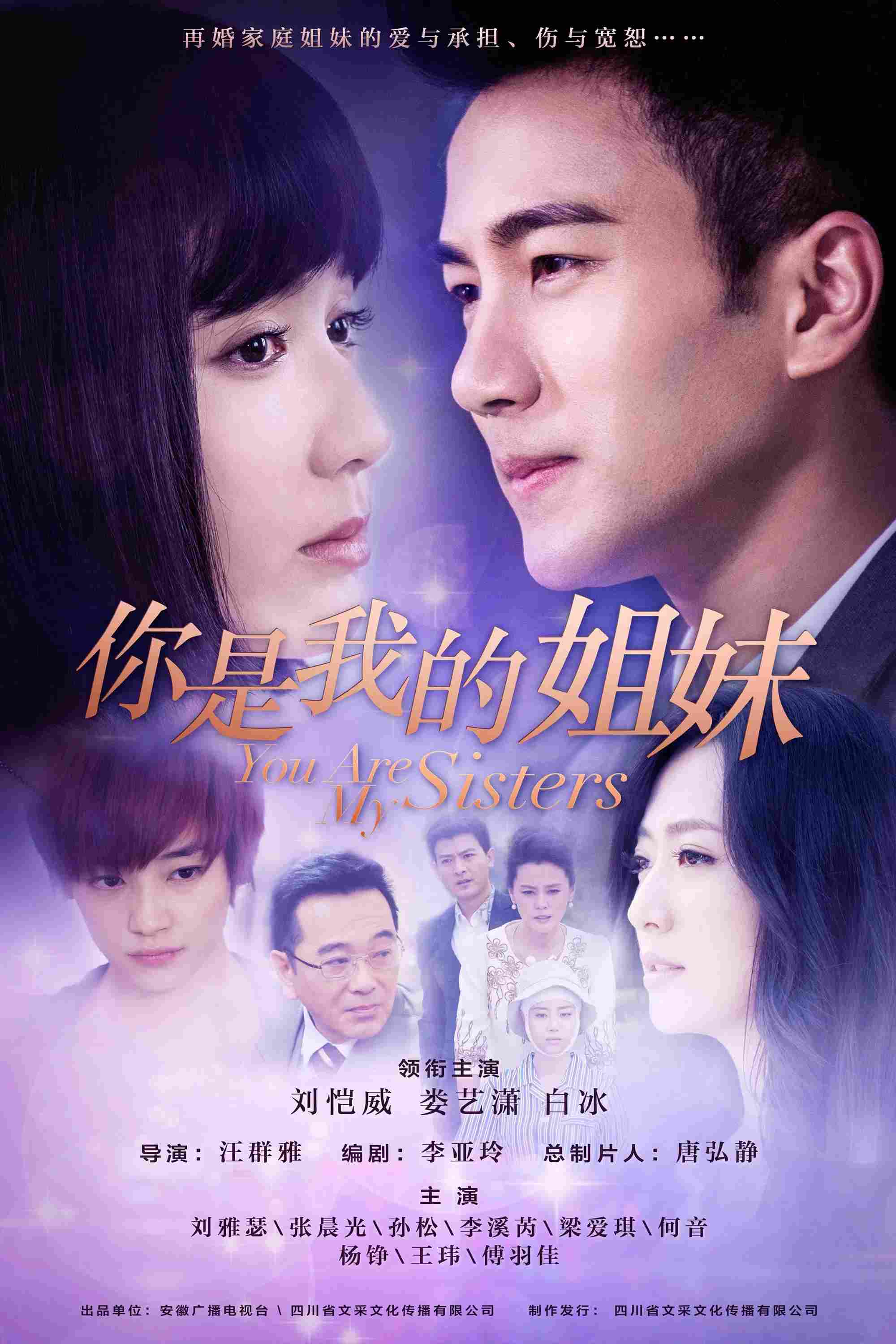 Poster chính thức của phim Phim Tâm Lý "Con Gái Của Mẹ Kế" (You Are My Sisters - 2015), với sự tham gia của diễn viên Lưu Nhã Sắt và Lưu Khải Uy.