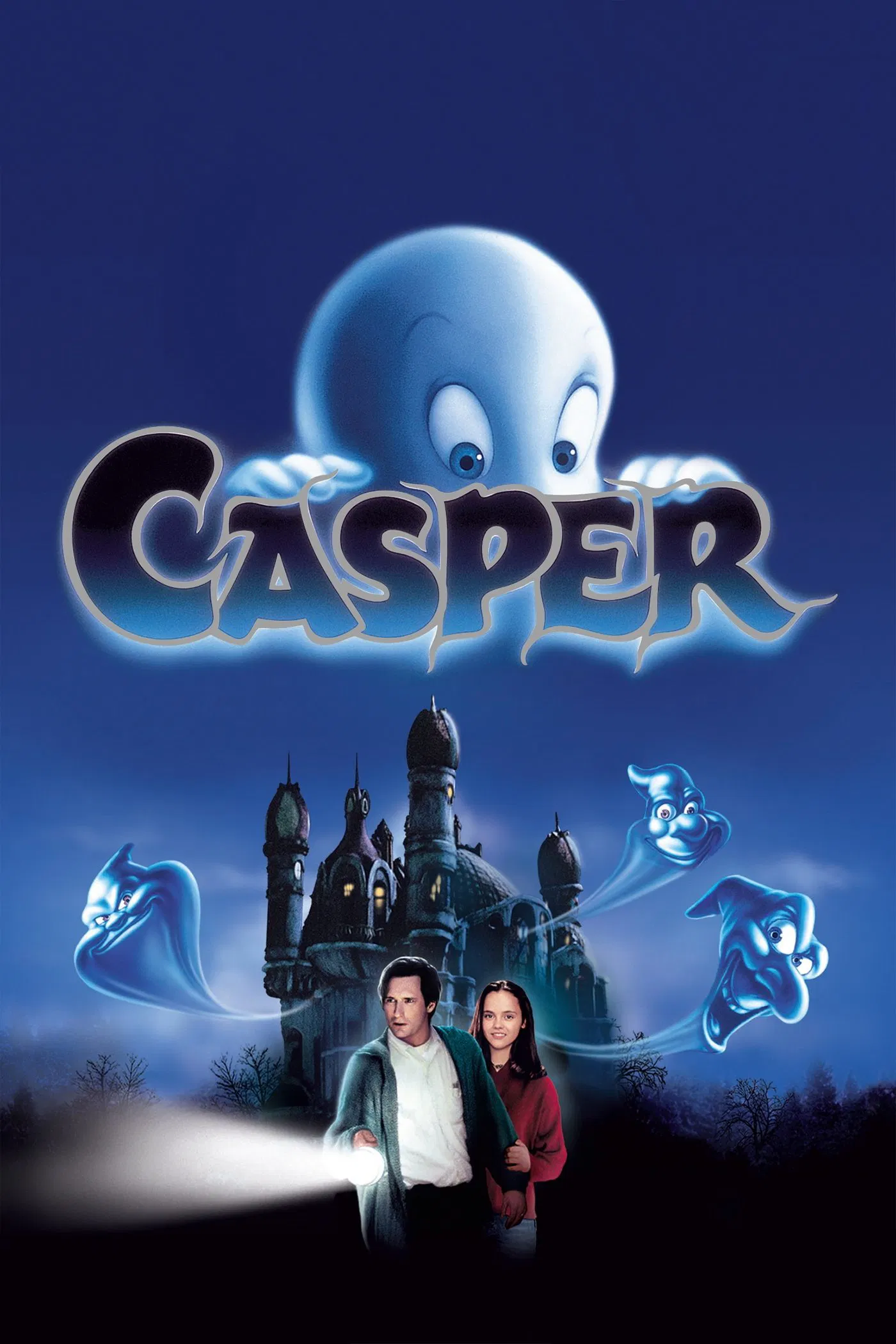Poster chính thức của phim Phim Giả Tượng, Phim Hài "Con Ma Thân Thiện" (Casper - 1995), với sự tham gia của diễn viên Christina Ricci và Bill Pullman.