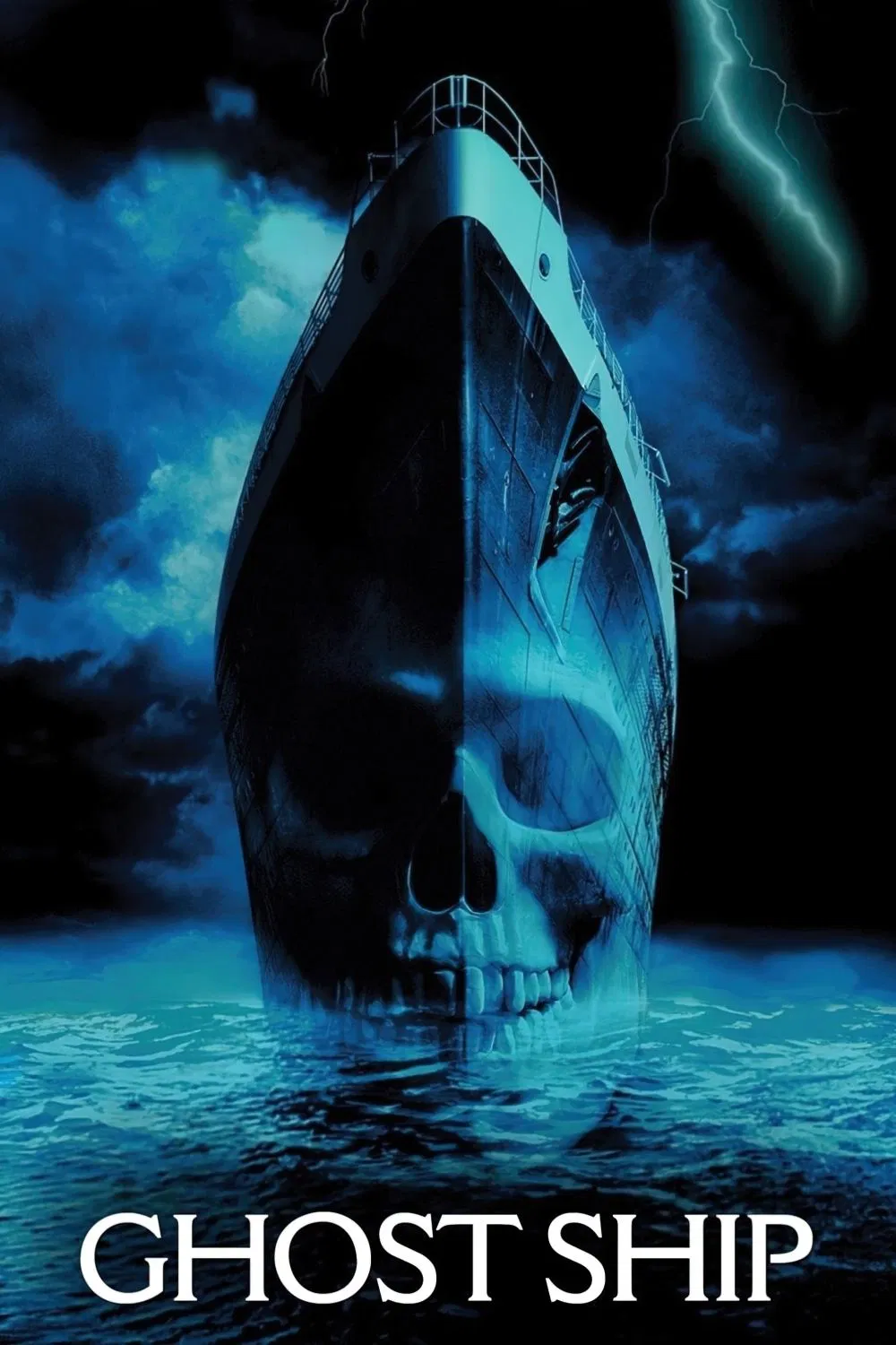 Poster chính thức của phim Phim Kinh Dị, Phim Bí Ẩn "Con Tàu Ma" (Ghost Ship - 2002), với sự tham gia của diễn viên Gabriel Byrne và Julianna Margulies.