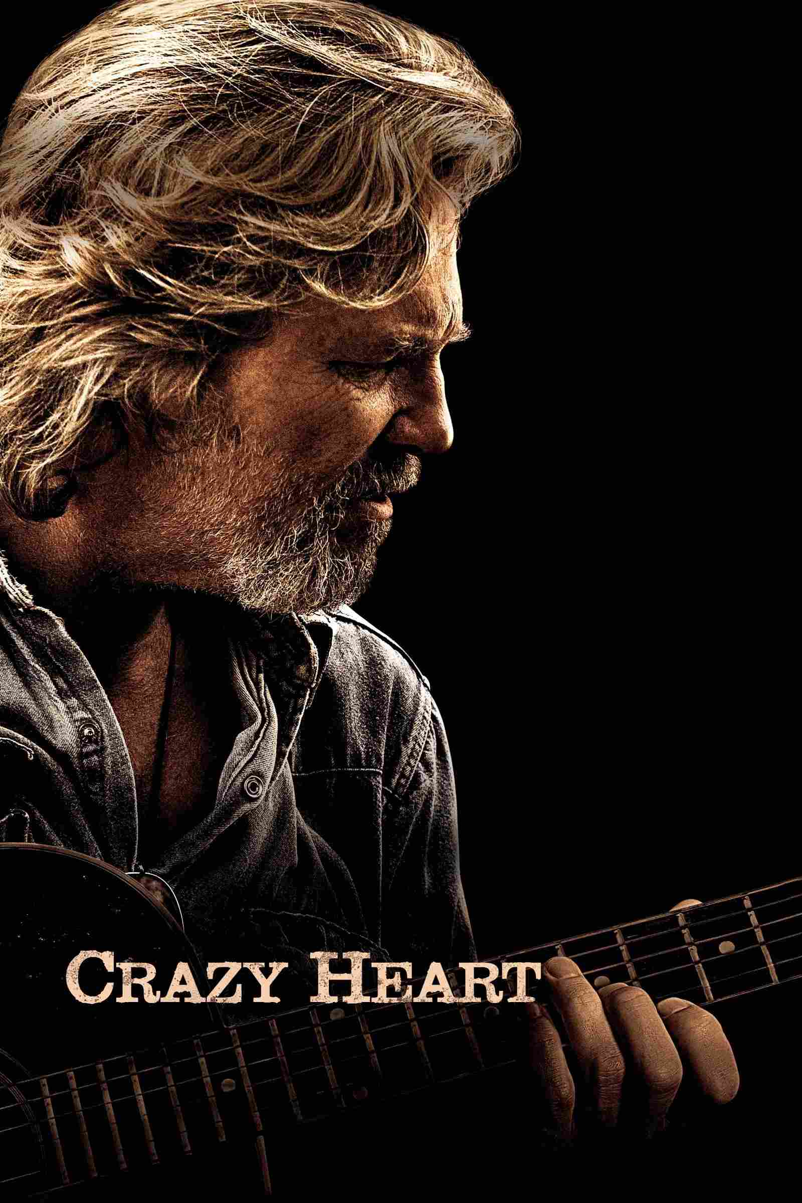 Poster chính thức của phim Phim Tâm Lý, Phim Ca Nhạc "Con Tim Cuồng Say" (Crazy Heart - 2009), với sự tham gia của diễn viên Jeff Bridges và Maggie Gyllenhaal.