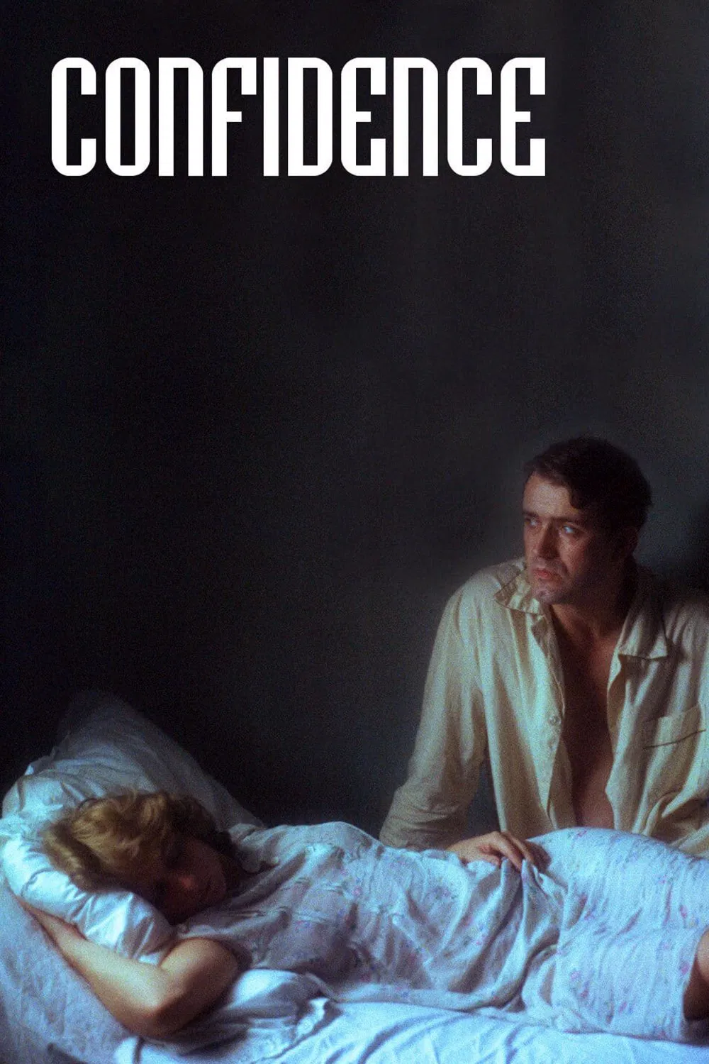 Poster chính thức của phim Phim Tâm Lý "Confidence" (Confidence - 1980), với sự tham gia của diễn viên Ildikó Bánsági và Péter Andorai.