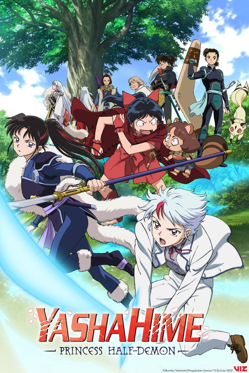 Poster chính thức của phim Phim Hoạt Hình, Phim Hành Động & Phiêu Lưu "Công chúa bán yêu" (Yashahime: Princess Half-Demon - 2020), với sự tham gia của diễn viên Sara Matsumoto và Mikako Komatsu.