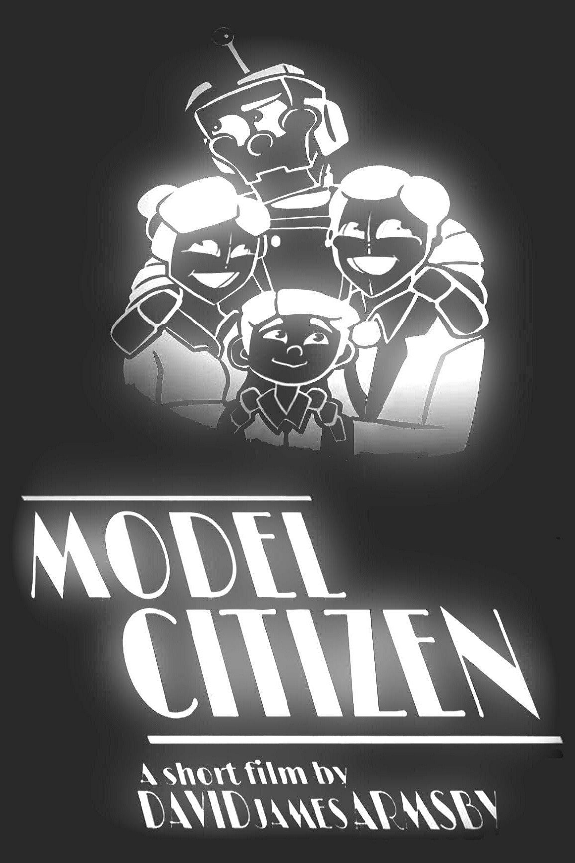 Poster chính thức của phim Phim Hoạt Hình, Phim Viễn Tưởng "Công Dân Gương Mẫu" (Model Citizen - 2020).