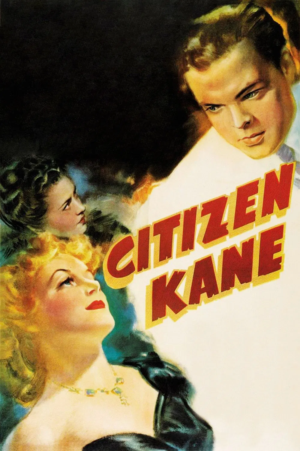 Poster chính thức của phim Phim Bí Ẩn, Phim Tâm Lý "Công Dân Kane" (Citizen Kane - 1941), với sự tham gia của diễn viên Orson Welles và Joseph Cotten.