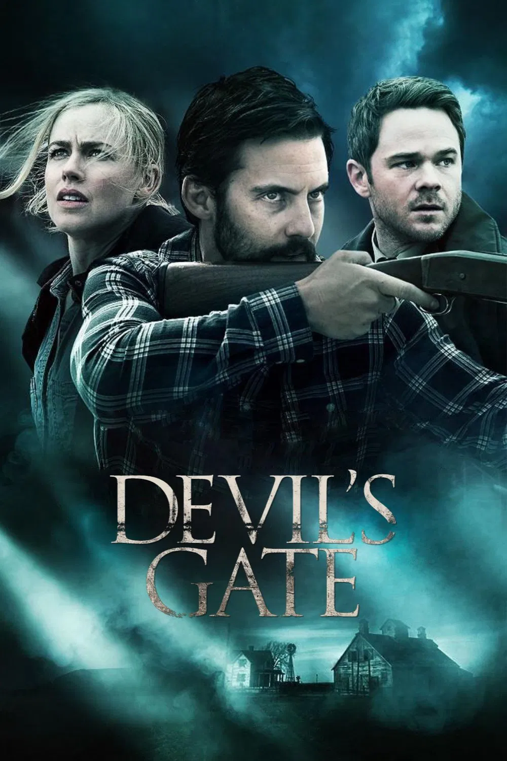 Poster chính thức của phim Phim Giật Gân, Phim Kinh Dị "Cổng Địa Ngục" (Devil's Gate - 2018), với sự tham gia của diễn viên Milo Ventimiglia và Shawn Ashmore.