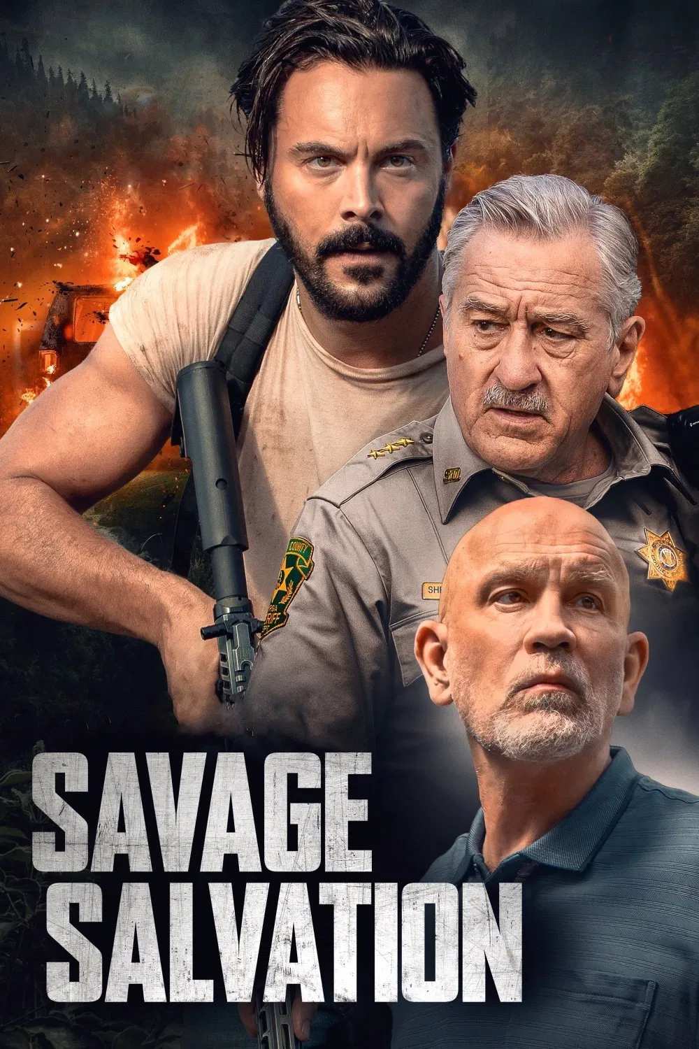 Poster chính thức của phim Phim Giật Gân "Công Lý Man Rợ" (Savage Salvation - 2022), với sự tham gia của diễn viên Jack Huston và Robert De Niro.