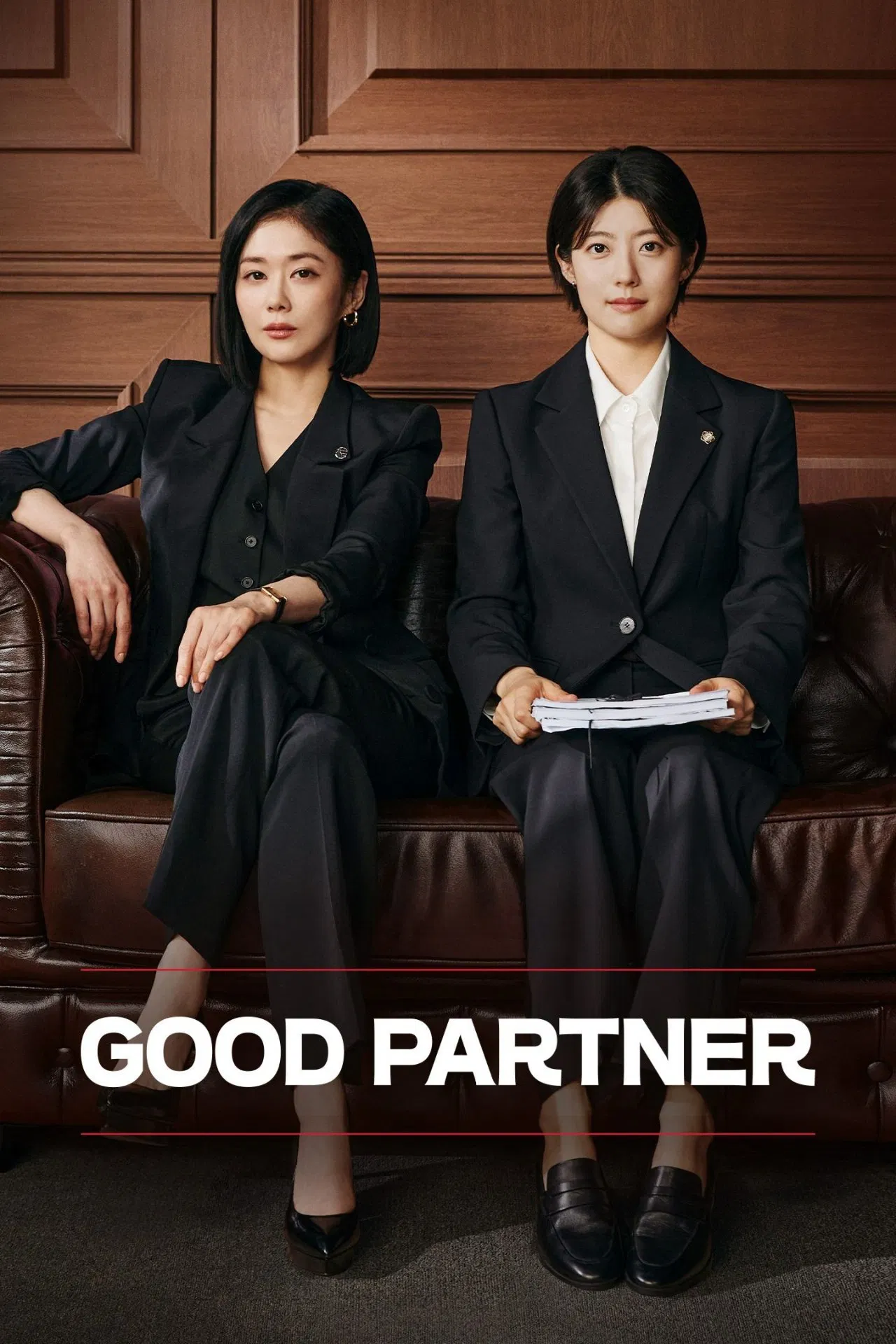 Poster chính thức của phim Phim Tâm Lý, Phim Hài "Cộng Sự Hoàn Hảo" (Good Partner - 2024), với sự tham gia của diễn viên Jang Na-ra và Nam Ji-hyun.
