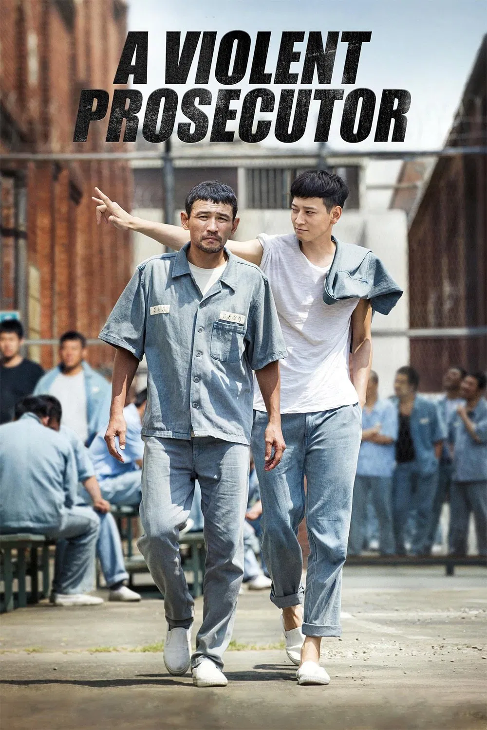 Poster chính thức của phim Phim Hình Sự, Phim Hài "Công Tố Viên Hung Bạo" (A Violent Prosecutor - 2016), với sự tham gia của diễn viên Hwang Jung-min và Gang Dong-won.