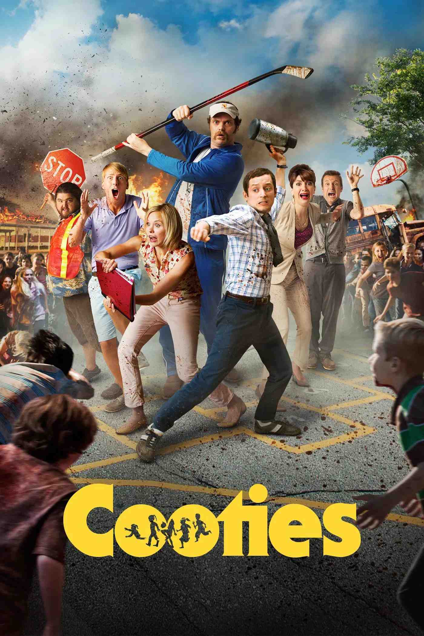 Poster chính thức của phim Phim Hài, Phim Kinh Dị "Cooties" (Cooties - 2014), với sự tham gia của diễn viên Elijah Wood và Alison Pill.