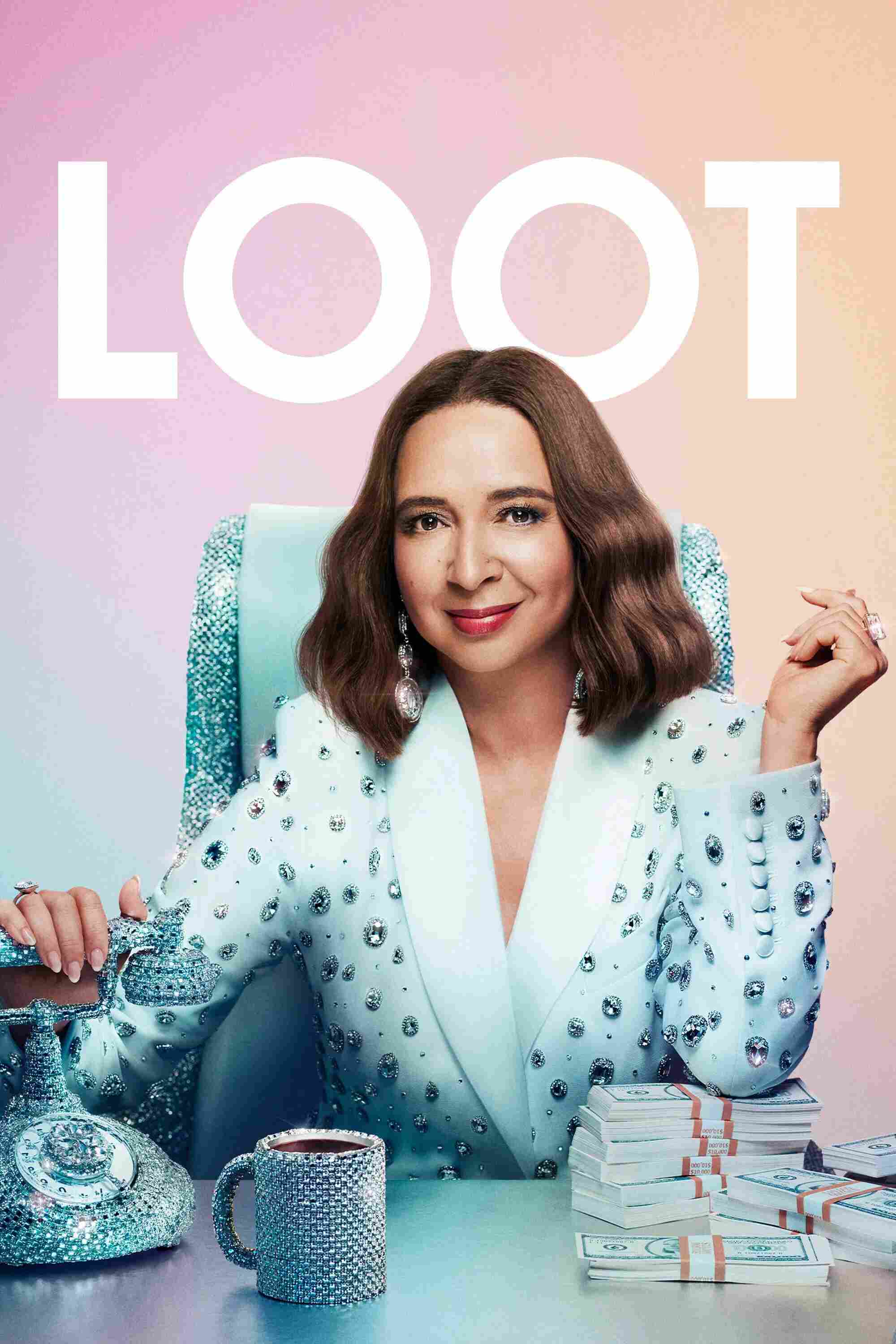 Poster chính thức của phim Phim Hài "Của Cải (Phần 2)" (Loot - 2022), với sự tham gia của diễn viên Maya Rudolph và Michaela Jaé Rodriguez.