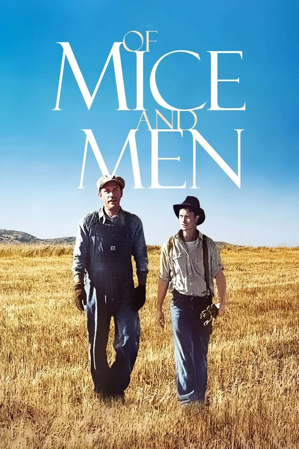 Poster chính thức của phim Phim Tâm Lý "Của Chuột Và Người" (Of Mice and Men - 1992), với sự tham gia của diễn viên John Malkovich và Gary Sinise.