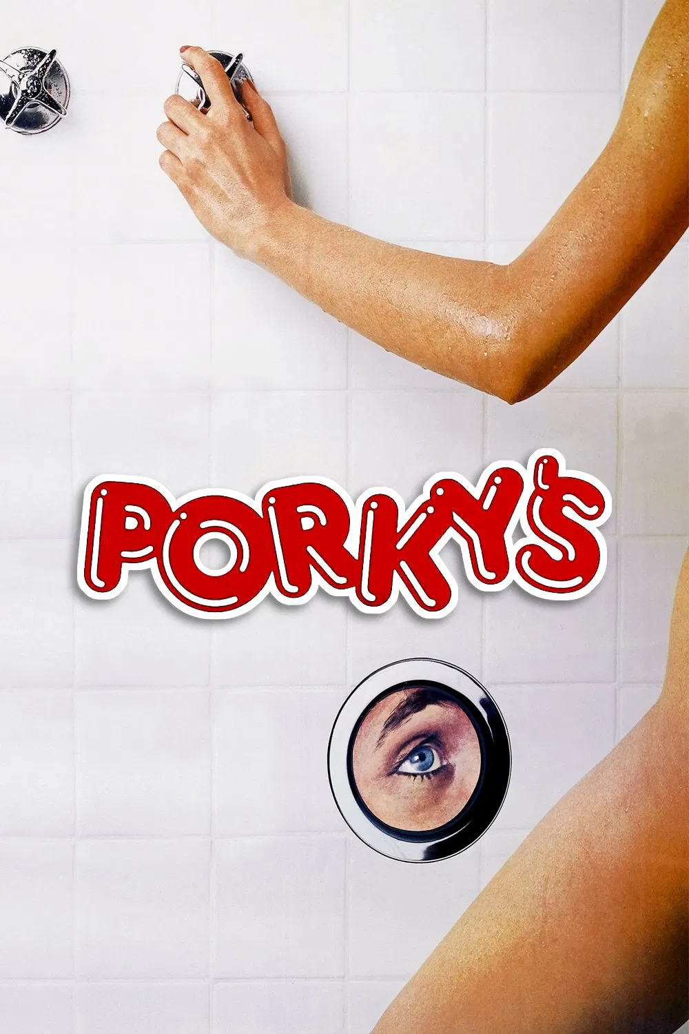 Poster chính thức của phim Phim Hài "của Porky" (Porky's - 1981), với sự tham gia của diễn viên Dan Monahan và Mark Herrier.