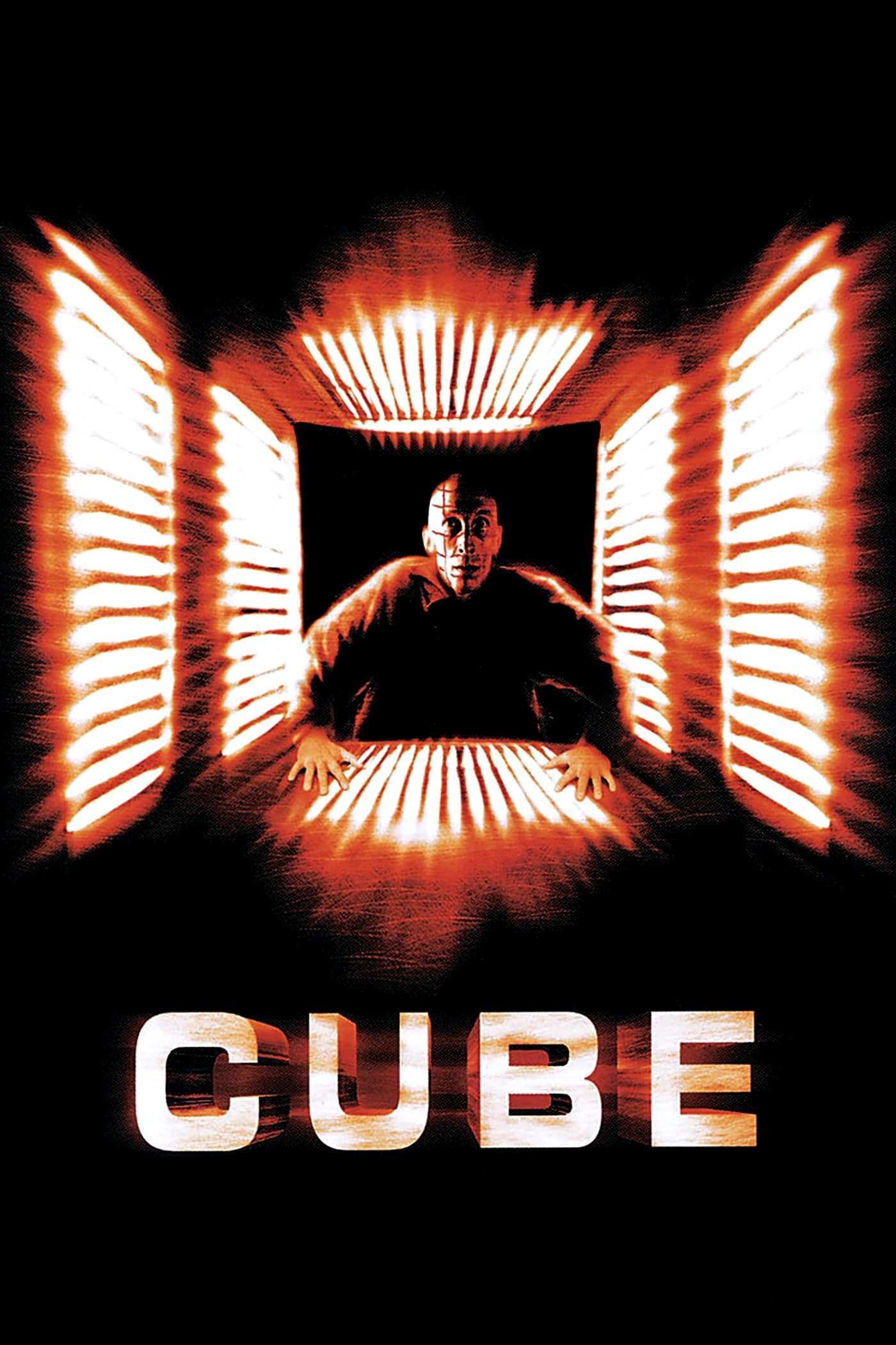 Poster chính thức của phim Phim Giật Gân, Phim Viễn Tưởng "Cube" (Cube - 1998), với sự tham gia của diễn viên Nicole De Boer và Nicky Guadagni.