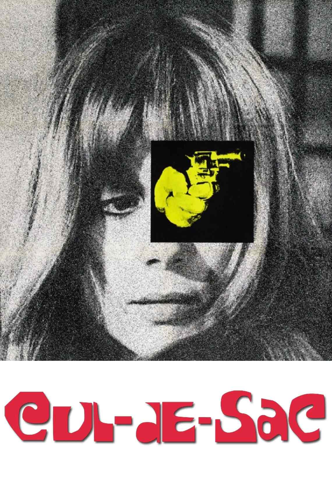 Poster chính thức của phim Phim Giật Gân, Phim Hài "Cul-de-sac" (Cul-de-sac - 1966), với sự tham gia của diễn viên Lionel Stander và Donald Pleasence.