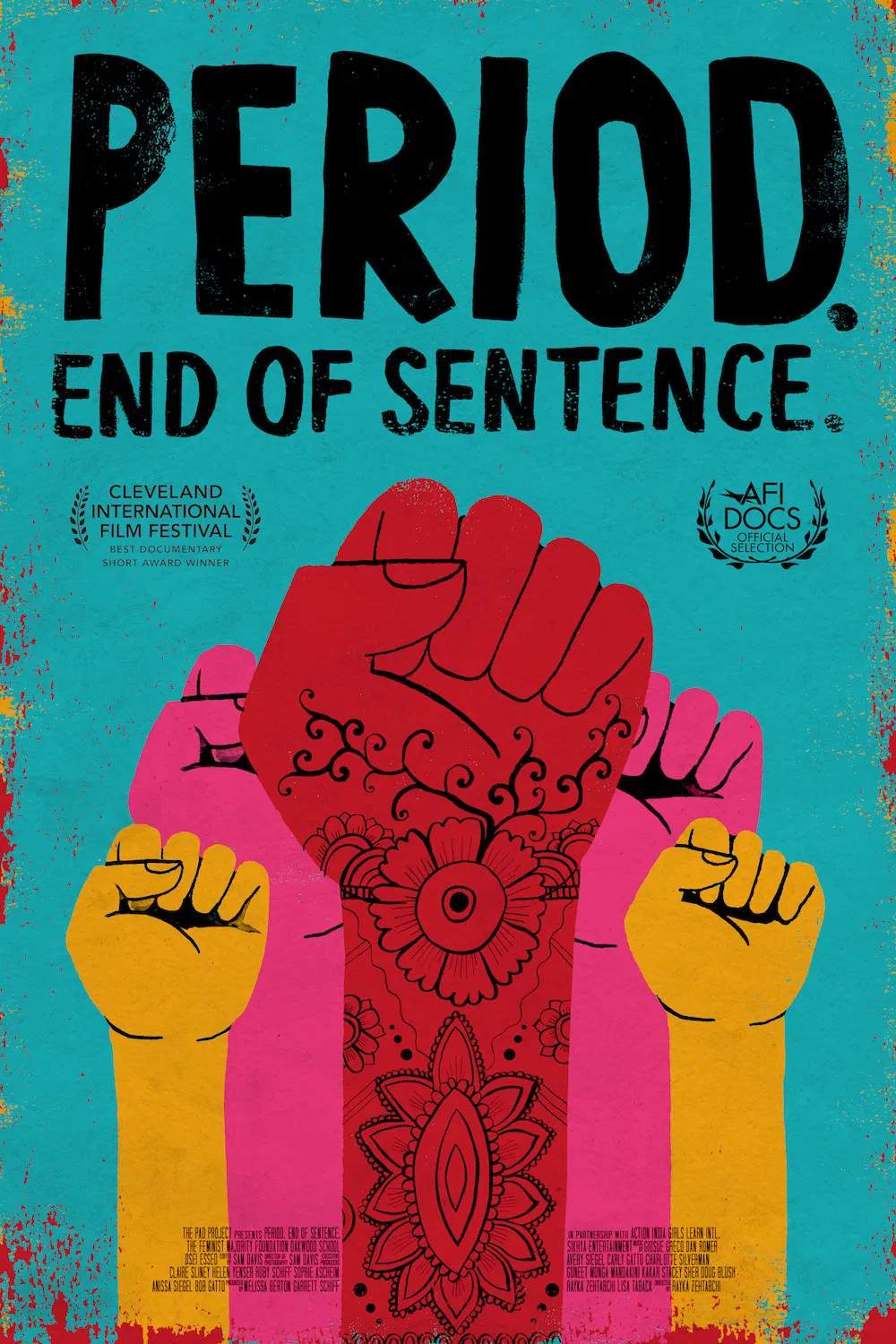 Poster chính thức của phim Phim Tài Liệu "Cuộc Cách Mạng Kinh Nguyệt" (Period. End of Sentence. - 2018).