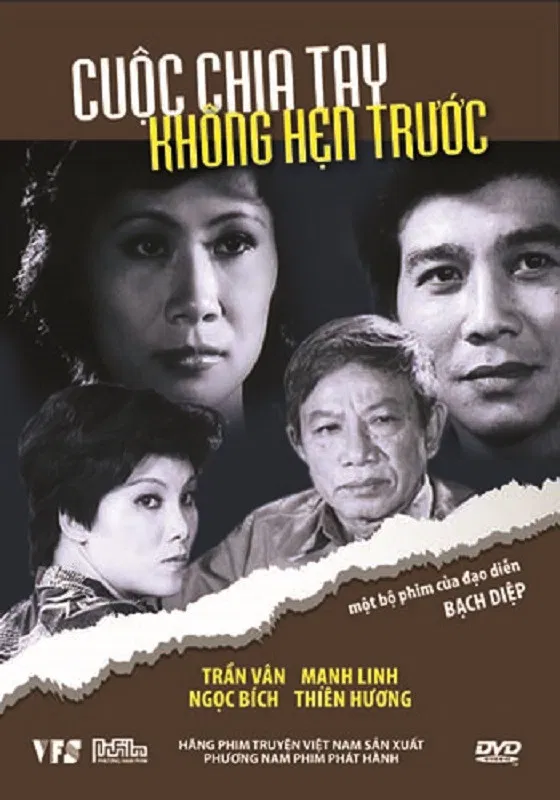 Poster chính thức của phim Phim Tâm Lý "Cuộc Chia Tay Không Hẹn Trước" (Unintended Separation - 1986), với sự tham gia của diễn viên Trần Vân và Mạnh Linh.
