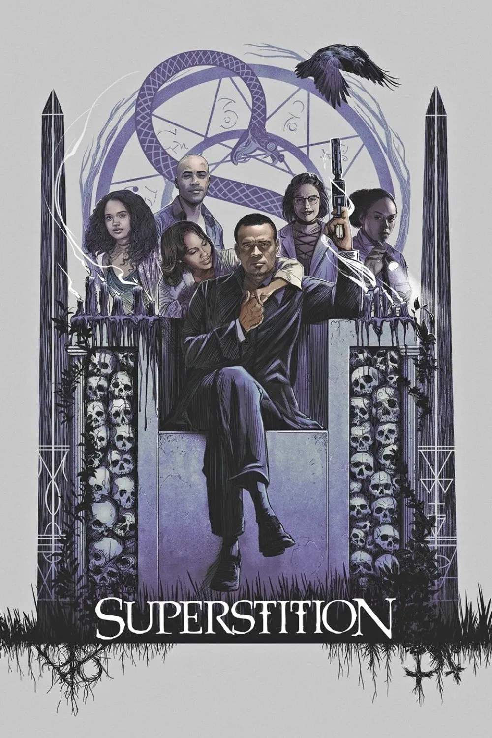 Poster chính thức của phim Phim Viễn Tưởng & Giả Tưởng, Phim Tâm Lý "Cuộc chiến chống ma quỷ" (Superstition - 2017), với sự tham gia của diễn viên Brad James và Demetria McKinney.