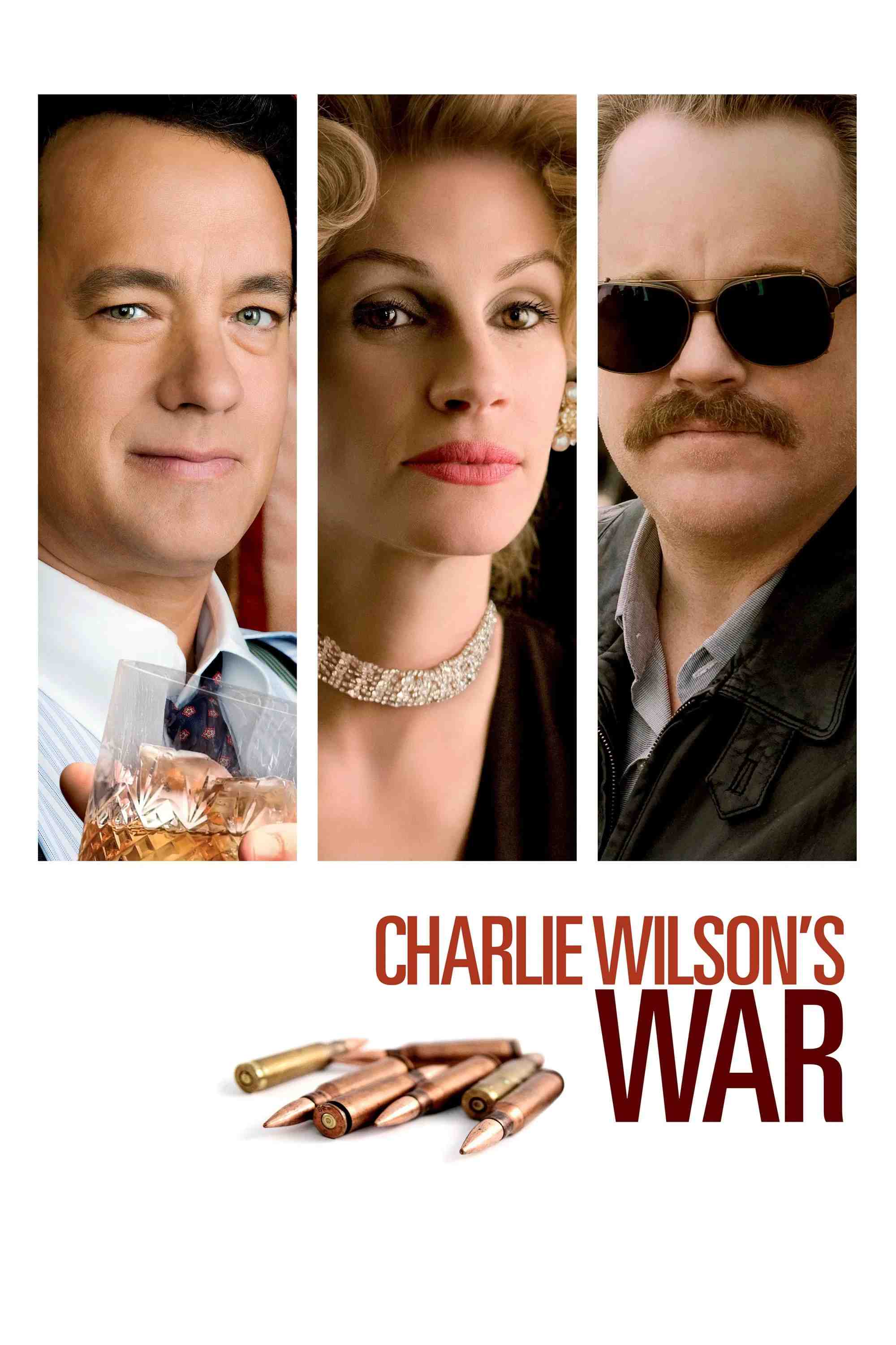 Poster chính thức của phim Phim Hài, Phim Tâm Lý "Cuộc Chiến Của Charlie Wilson" (Charlie Wilson's War - 2007), với sự tham gia của diễn viên Tom Hanks và Julia Roberts.