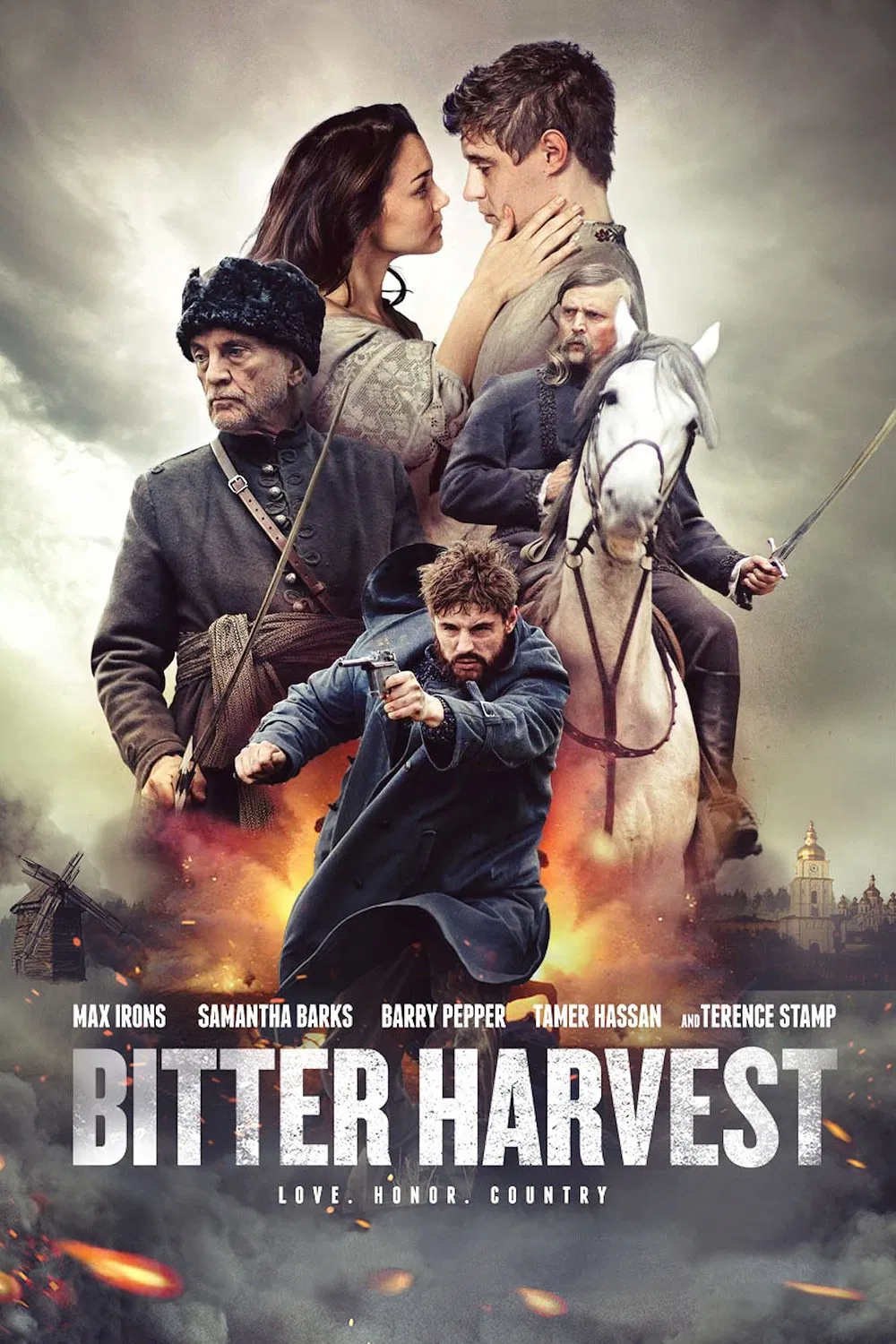 Poster chính thức của phim Phim Chiến Tranh, Phim Tâm Lý "Cuộc Chiến Cuối Cùng" (Bitter Harvest - 2017), với sự tham gia của diễn viên Max Irons và Samantha Barks.