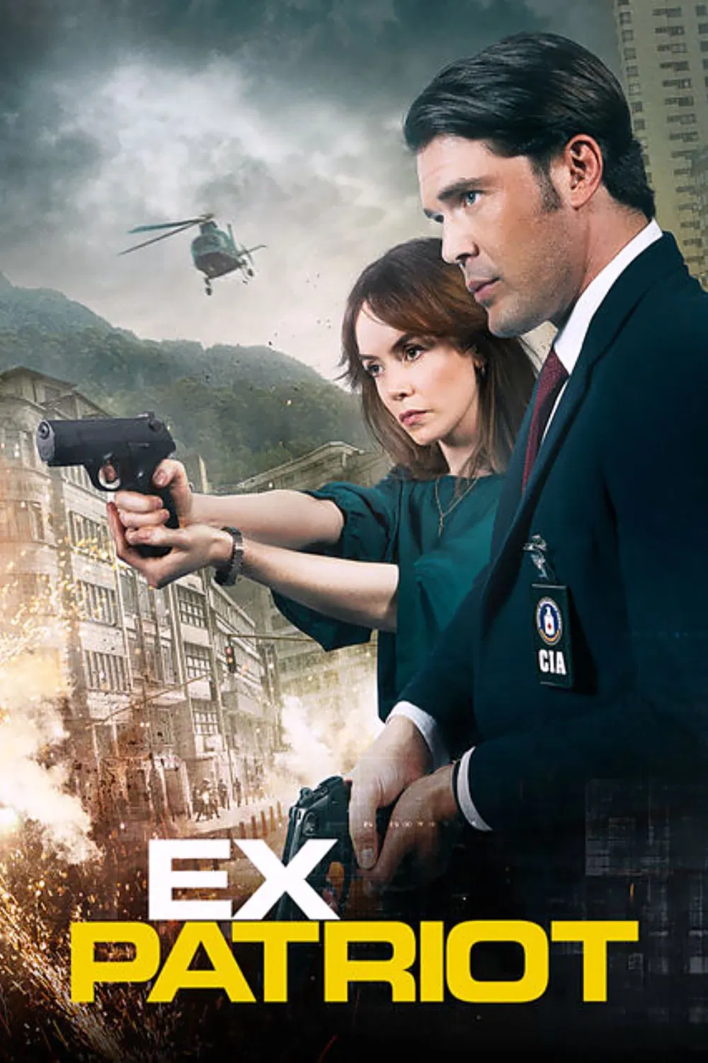 Poster chính thức của phim Phim Giật Gân "Cuộc Chiến Điệp Viên" (ExPatriot - 2017), với sự tham gia của diễn viên Charlie Weber và Valene Kane.