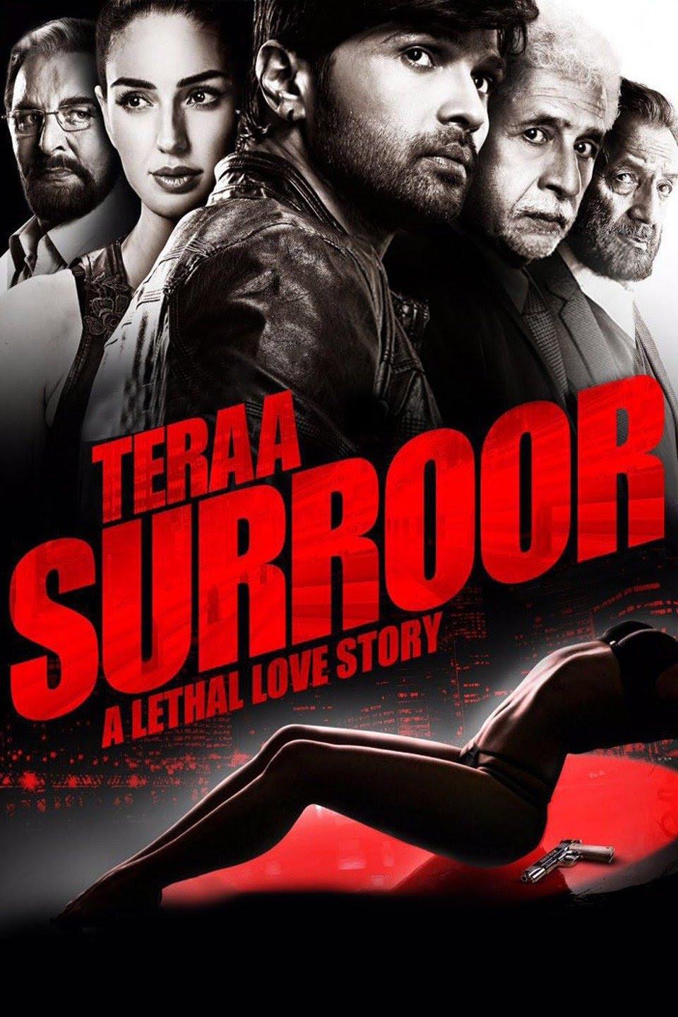 Poster chính thức của phim Phim Tình Cảm, Phim Hành Động "Cuộc Chiến Găng Tơ" (Teraa Surroor - 2016), với sự tham gia của diễn viên Himesh Reshammiya và Monica Dogra.
