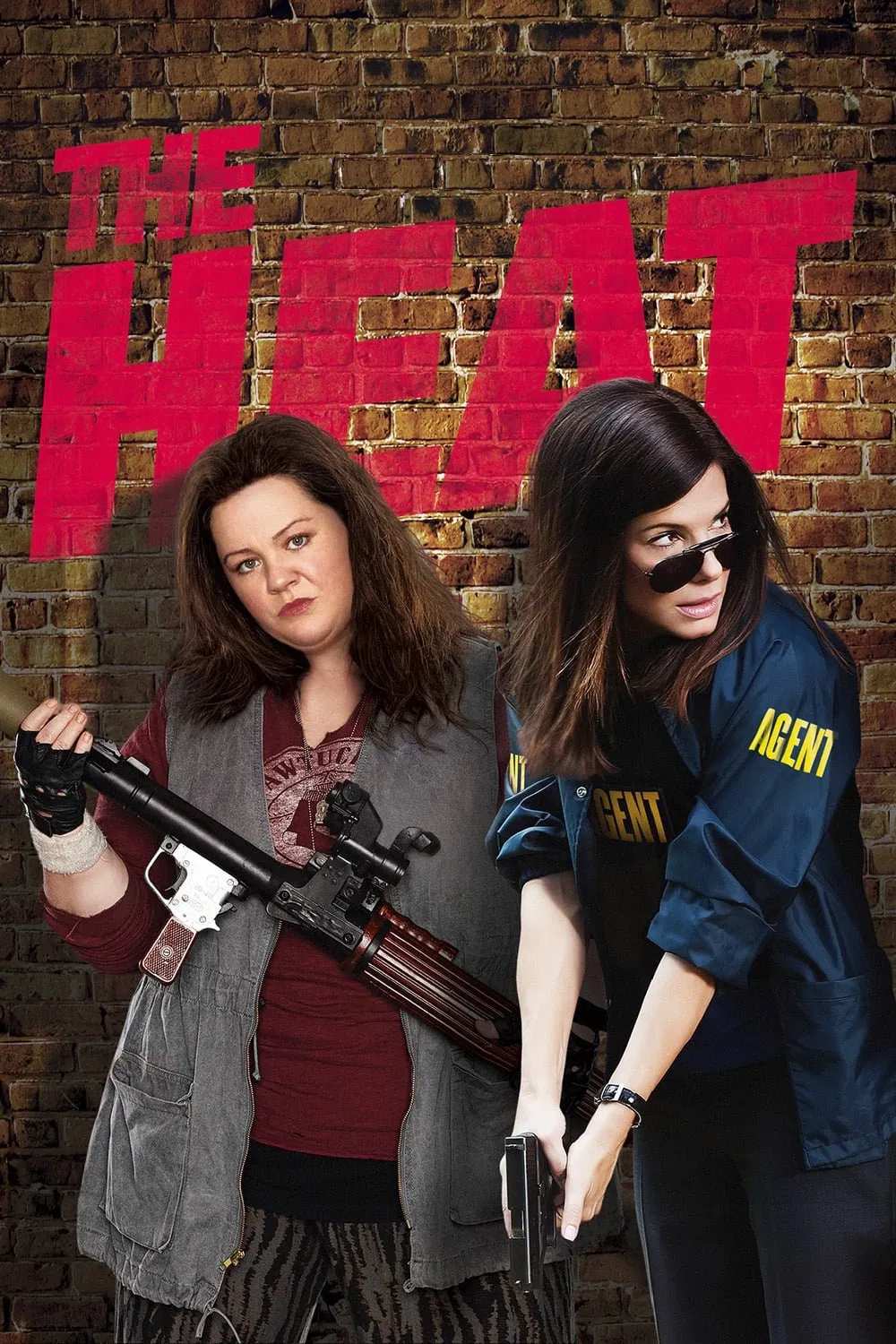 Poster chính thức của phim Phim Hành Động, Phim Hài "Cuộc Chiến Nảy Lửa" (The Heat - 2013), với sự tham gia của diễn viên Sandra Bullock và Melissa McCarthy.