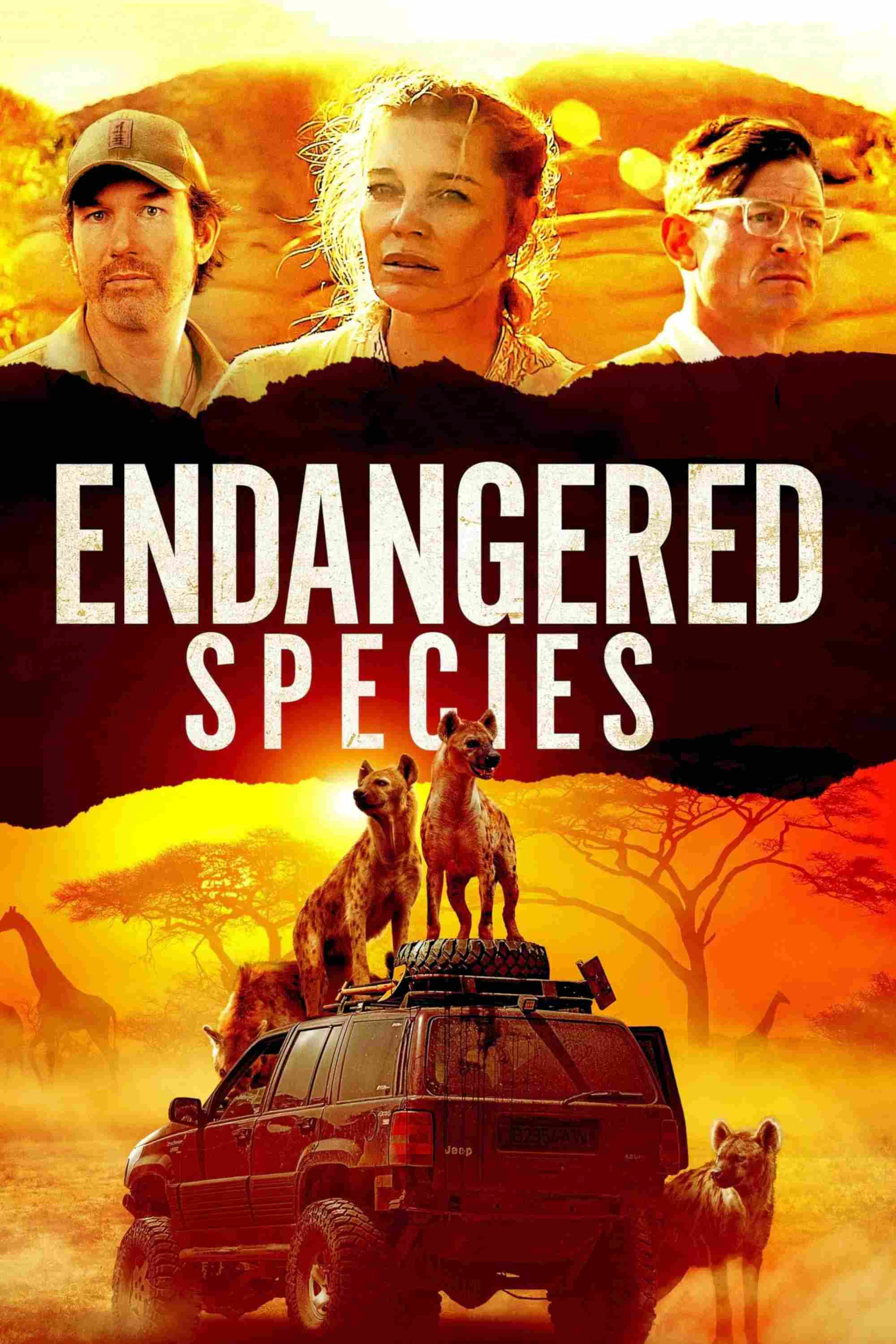 Poster chính thức của phim Phim Giật Gân, Phim Hành Động "Cuộc Chiến Sinh Tồn" (Endangered Species - 2021), với sự tham gia của diễn viên Rebecca Romijn và Philip Winchester.