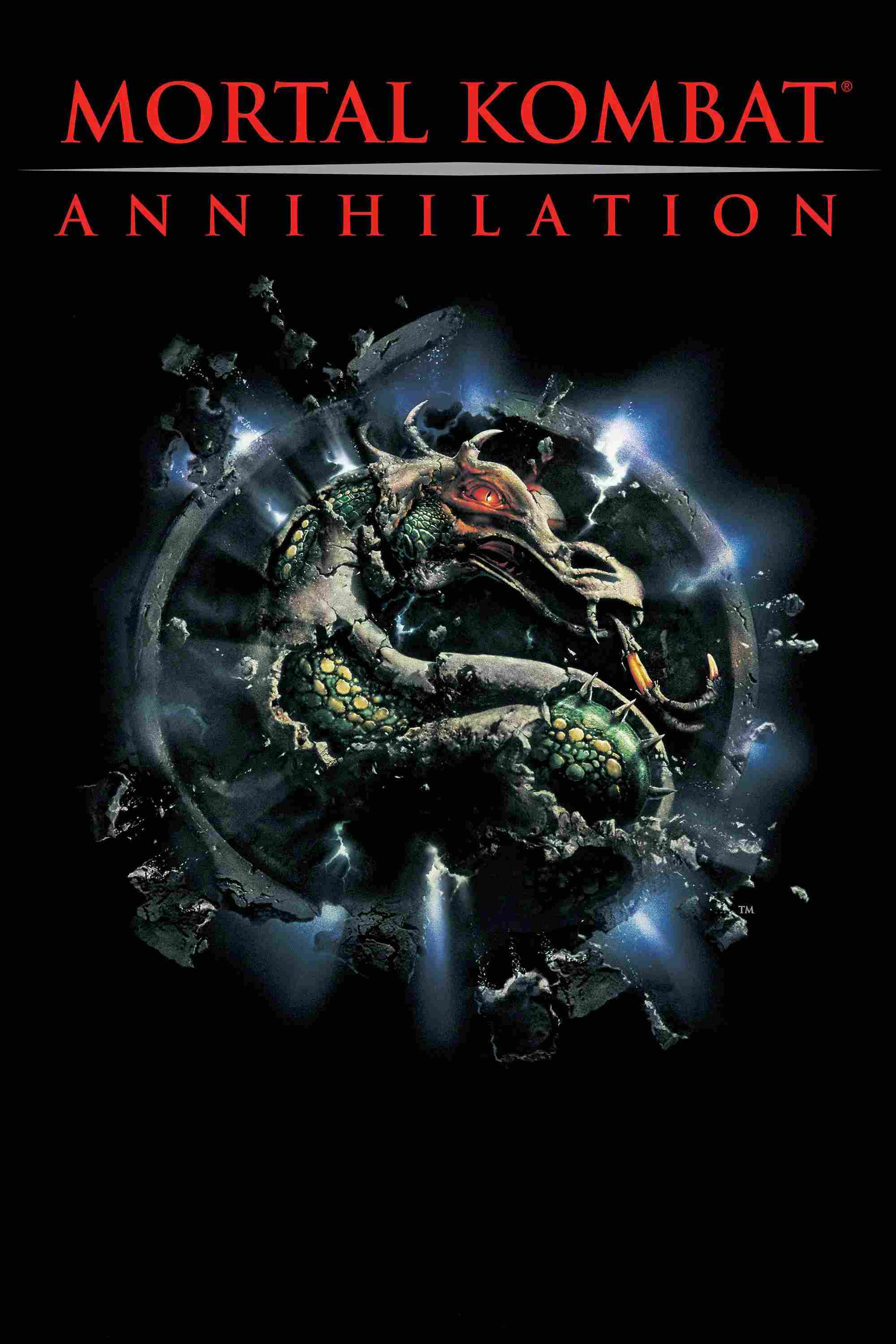 Poster chính thức của phim Phim Hành Động, Phim Giả Tượng "Cuộc Chiến Sinh Tử: Hủy Diệt" (Mortal Kombat: Annihilation - 1997), với sự tham gia của diễn viên Robin Shou và Talisa Soto.
