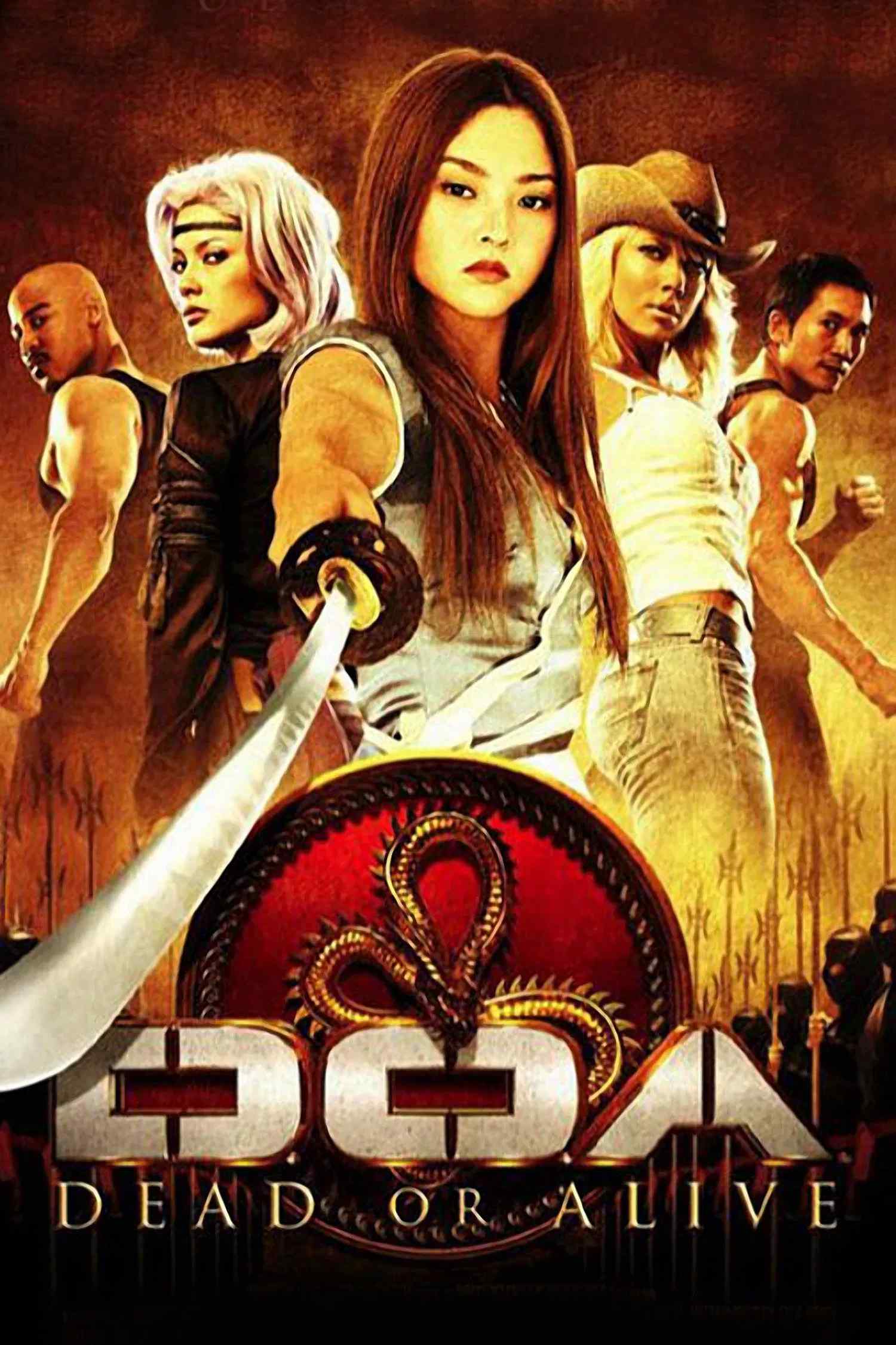 Poster chính thức của phim Phim Phiêu Lưu, Phim Hành Động "Cuộc Chiến Sống Còn" (DOA: Dead or Alive - 2006), với sự tham gia của diễn viên Jaime Pressly và Holly Valance.