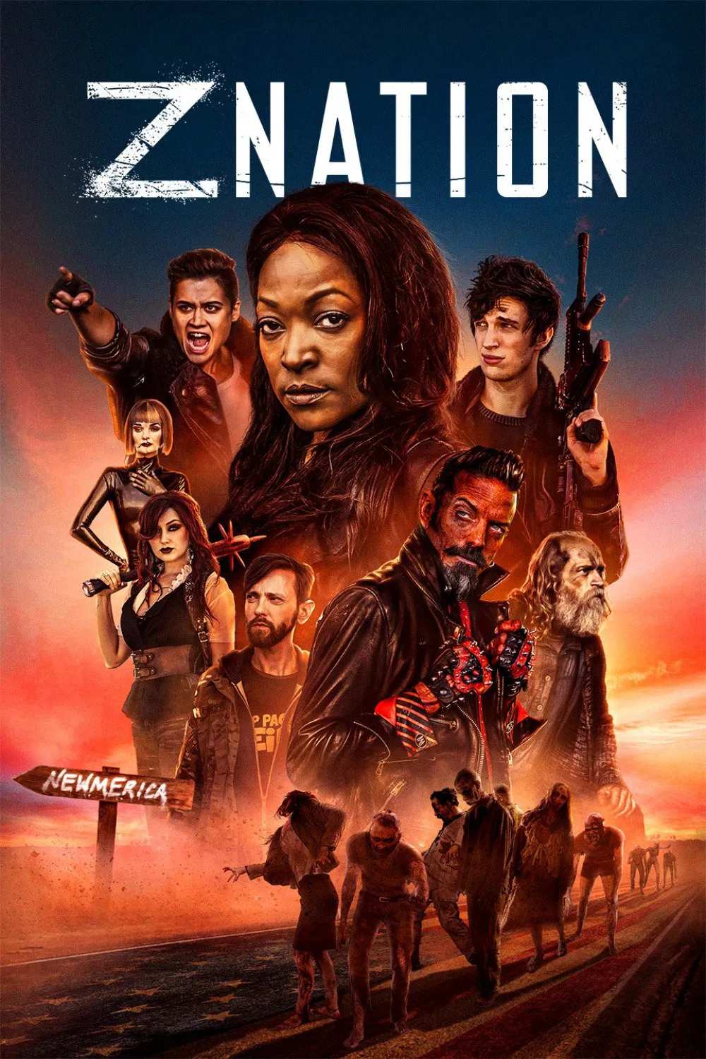 Poster chính thức của phim Phim Bí Ẩn, Phim Hành Động & Phiêu Lưu "Cuộc chiến zombie (Phần 5)" (Z Nation - 2014), với sự tham gia của diễn viên Keith Allan và Kellita Smith.