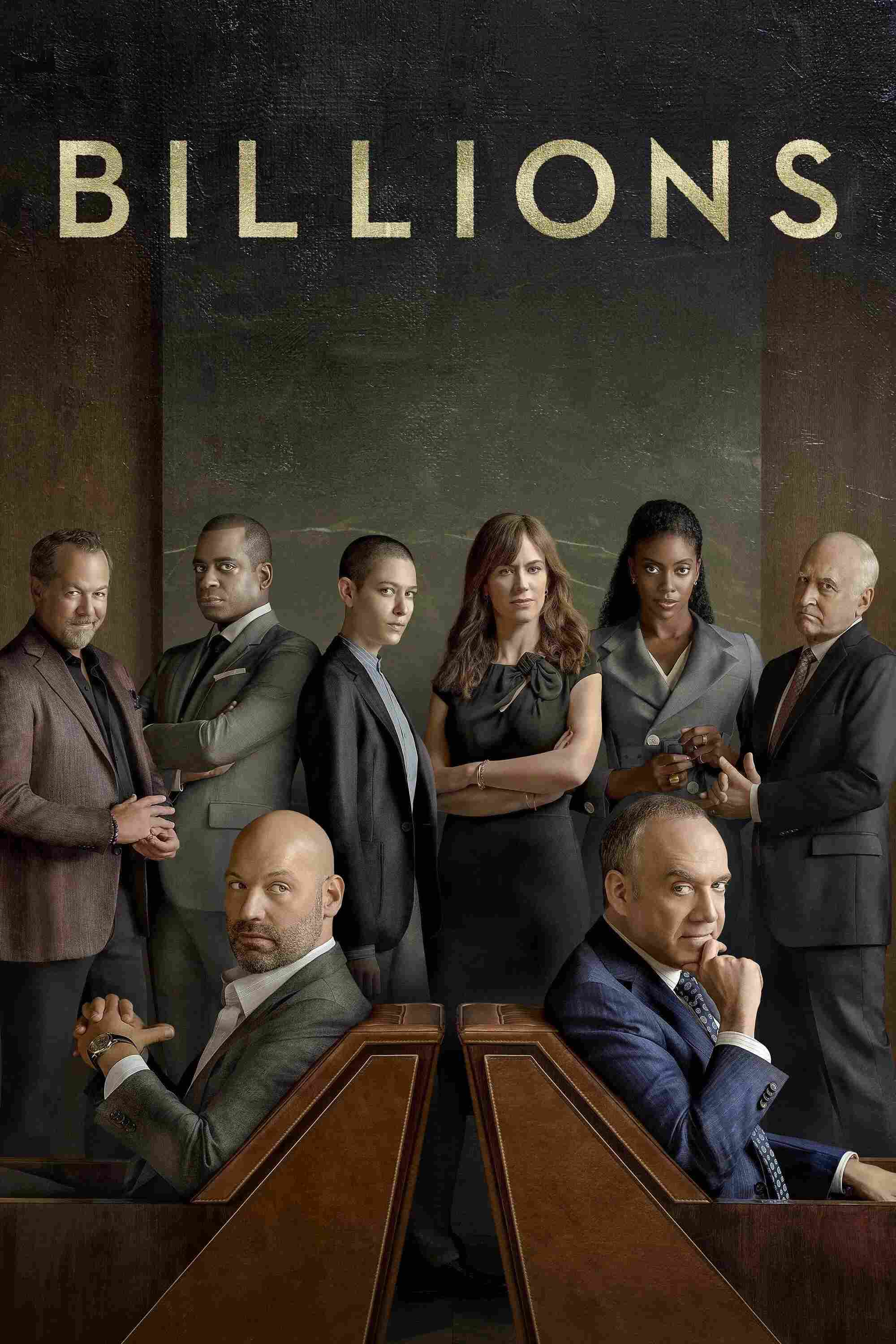 Poster chính thức của phim Phim Tâm Lý "Cuộc chơi bạc tỷ (Phần 3)" (Billions - 2016), với sự tham gia của diễn viên Paul Giamatti và Maggie Siff.