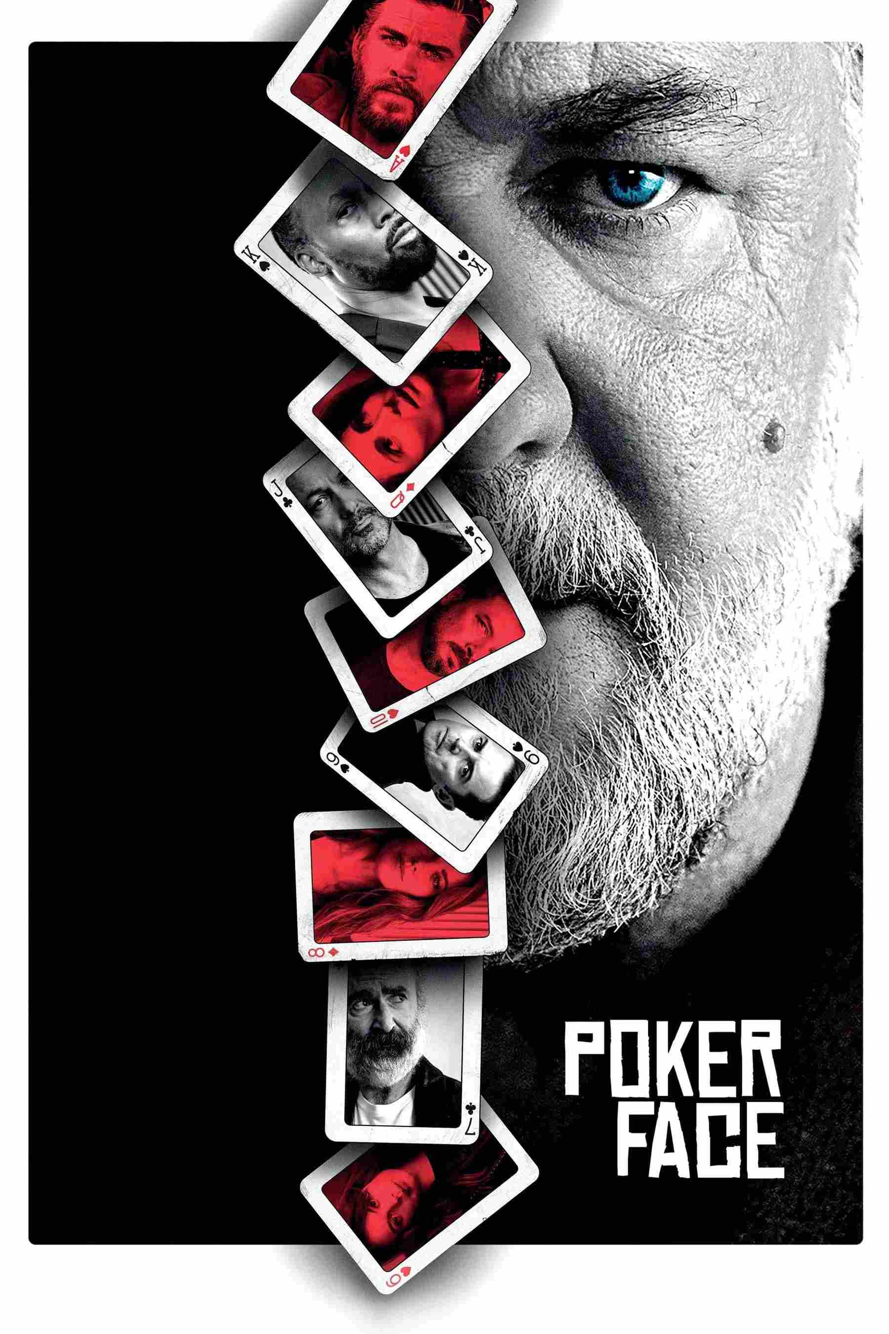 Poster chính thức của phim Phim Giật Gân, Phim Hình Sự "Cuộc Chơi Mạo Hiểm" (Poker Face - 2022), với sự tham gia của diễn viên Russell Crowe và Liam Hemsworth.