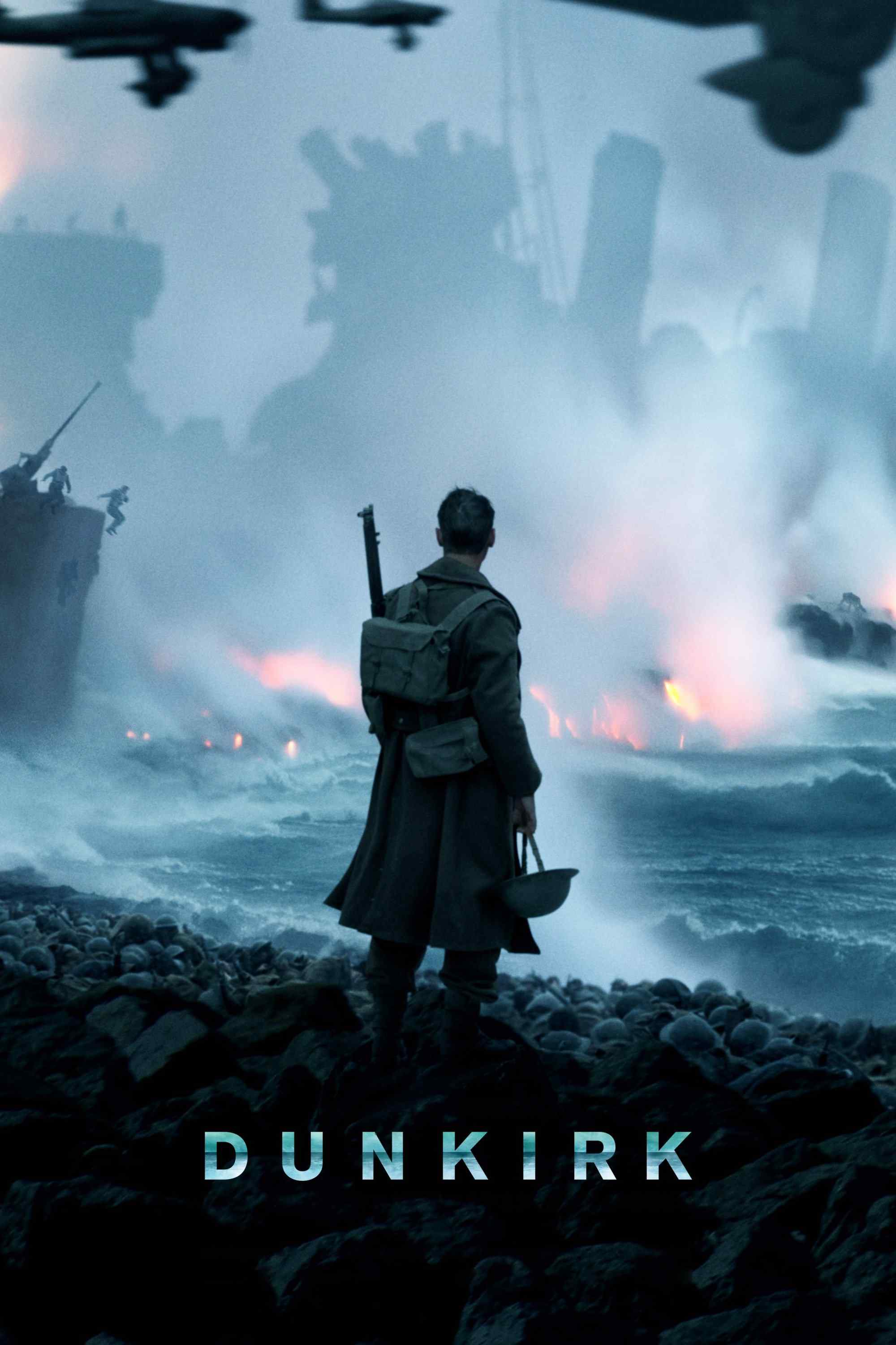 Poster chính thức của phim Phim Chiến Tranh, Phim Hành Động "Cuộc Di Tản Dunkirk" (Dunkirk - 2017), với sự tham gia của diễn viên Fionn Whitehead và Tom Hardy.