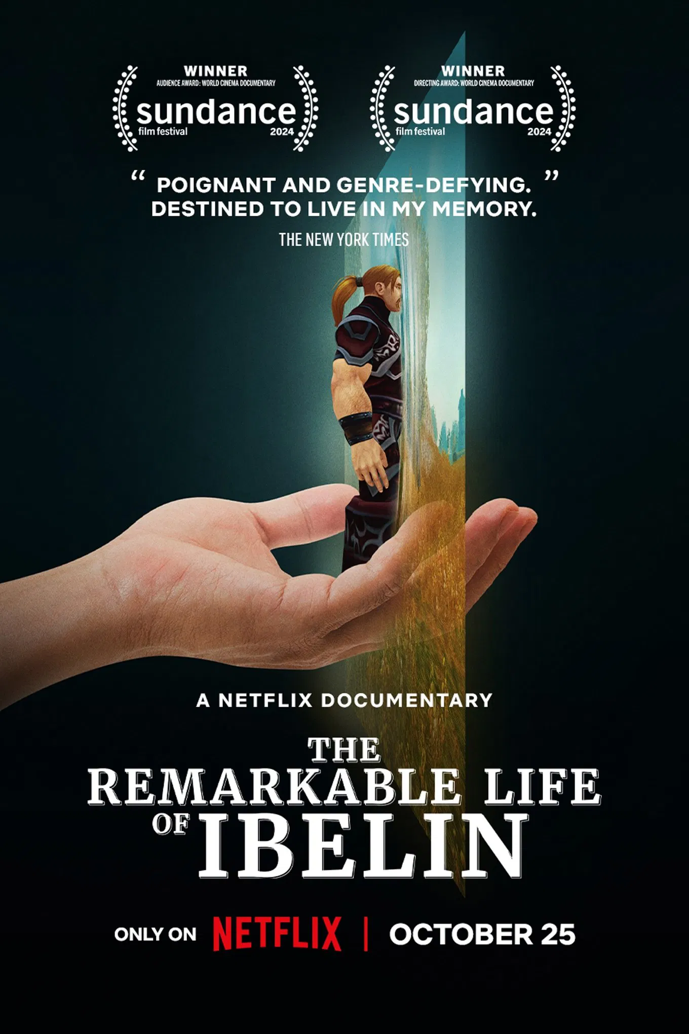 Poster chính thức của phim Phim Tài Liệu, Phim Hoạt Hình "Cuộc đời phi thường của Ibelin" (The Remarkable Life of Ibelin - 2024).