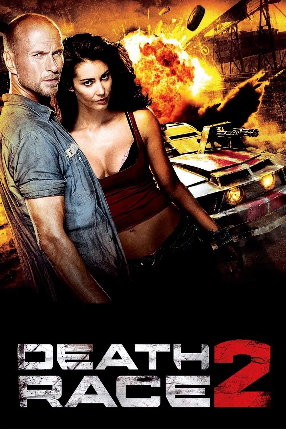 Poster chính thức của phim Phim Hành Động, Phim Giật Gân "Cuộc Đua Tử Thần 2" (Death Race 2 - 2010), với sự tham gia của diễn viên Luke Goss và Lauren Cohan.
