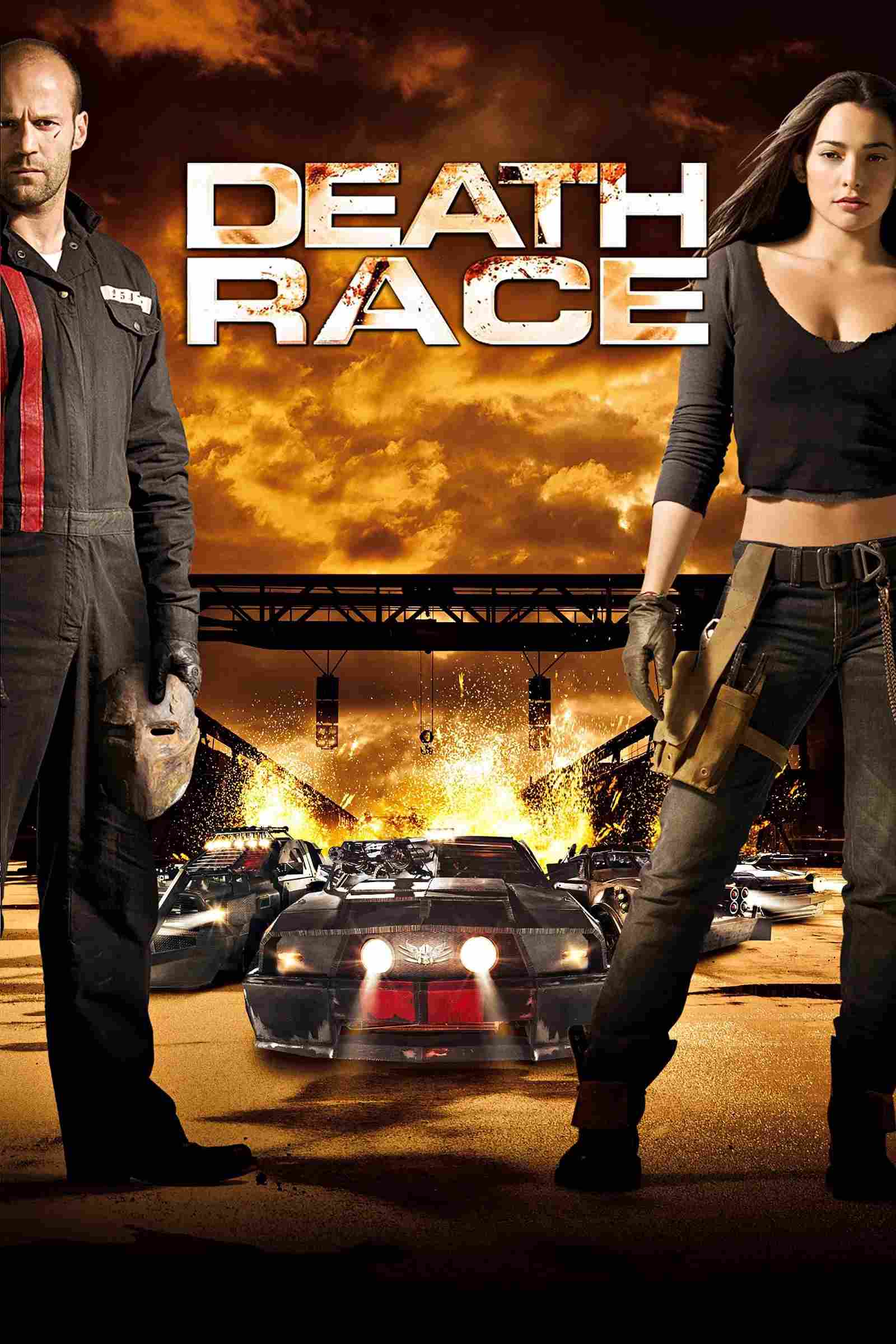 Poster chính thức của phim Phim Hành Động, Phim Giật Gân "Cuộc đua tử thần" (Death Race - 2008), với sự tham gia của diễn viên Jason Statham và Joan Allen.