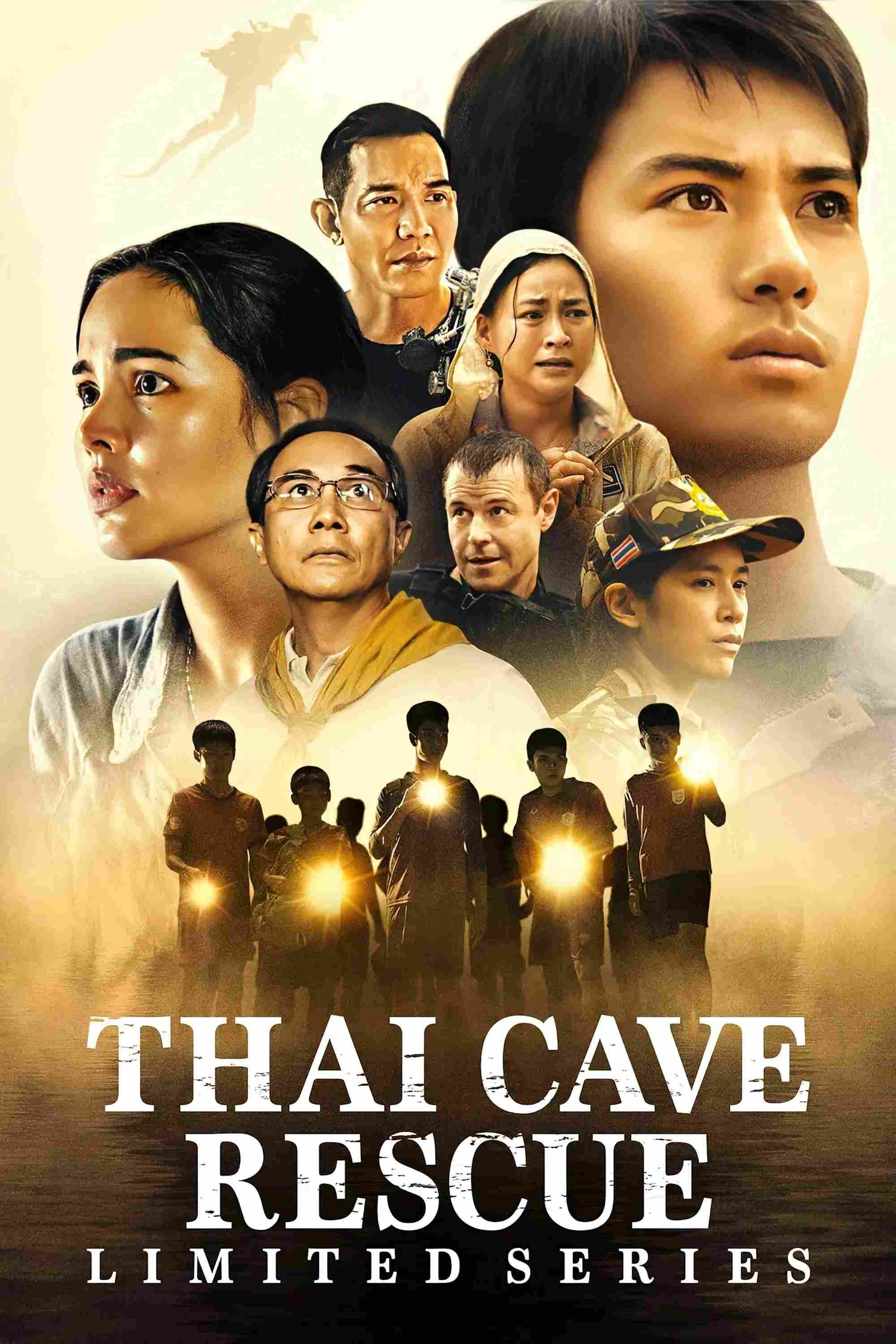 Poster chính thức của phim Phim Tâm Lý "Cuộc giải cứu hang Thái Lan" (Thai Cave Rescue - 2022), với sự tham gia của diễn viên Papangkorn Lerkchaleampote và Thaneth Warakulnukroh.