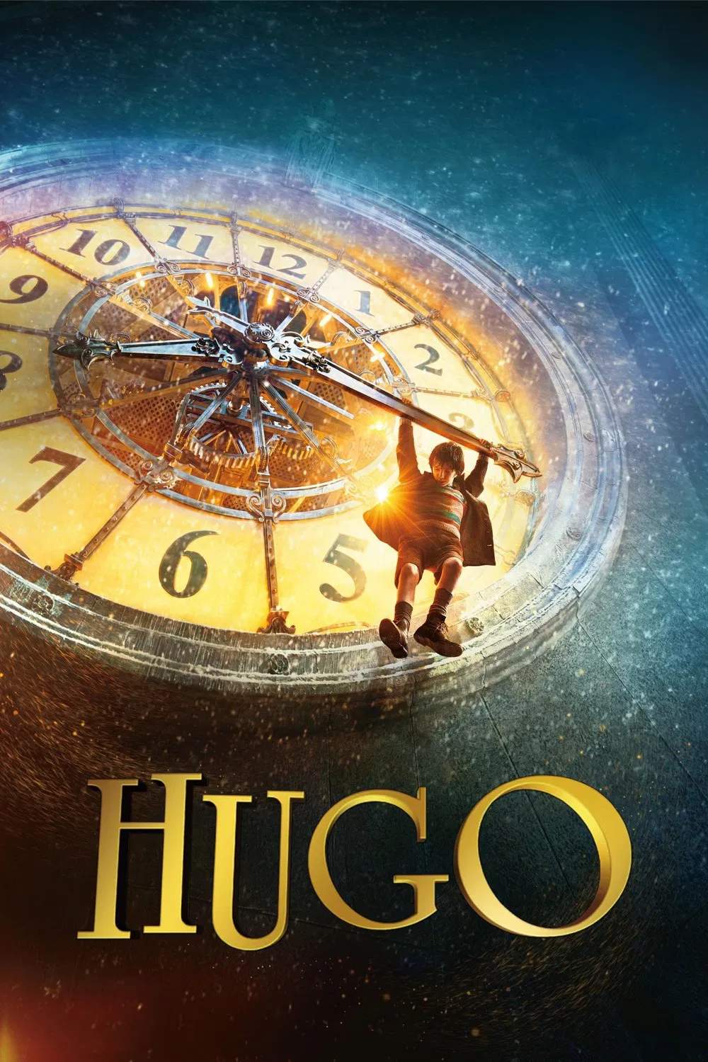 Poster chính thức của phim Phim Phiêu Lưu, Phim Tâm Lý "Cuộc Phiêu Lưu Của Hugo" (Hugo - 2011), với sự tham gia của diễn viên Asa Butterfield và Ben Kingsley.