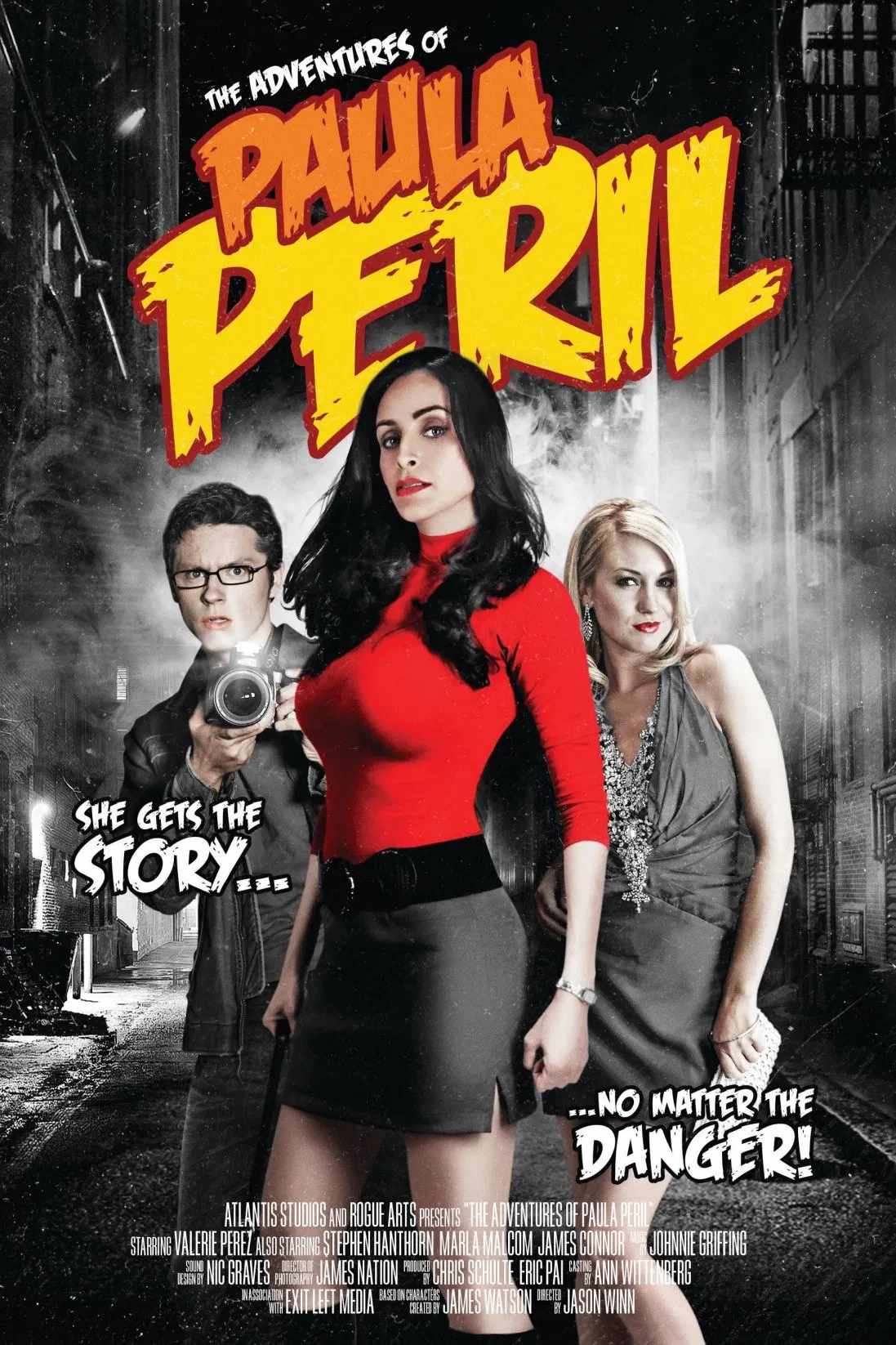 Poster chính thức của phim Phim Bí Ẩn, Phim Phiêu Lưu "Cuộc Phiêu Lưu Của Paula Peril" (The Adventures of Paula Peril - 2014), với sự tham gia của diễn viên Valerie Perez và Marla Malcolm.