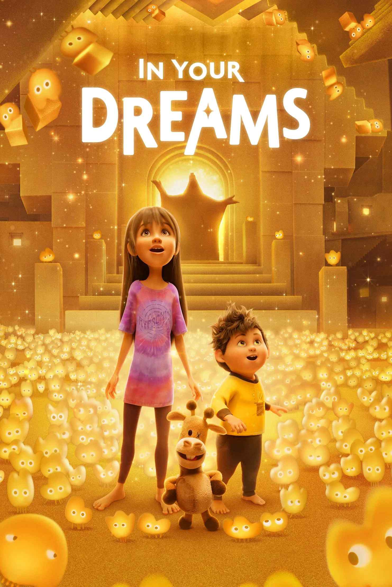 Poster chính thức của phim Phim Hoạt Hình, Phim Gia Đình "Cuộc Phiêu Lưu Trong Giấc Mộng" (In Your Dreams - 2025), với sự tham gia của diễn viên Jolie Hoang-Rappaport và Elias Janssen.