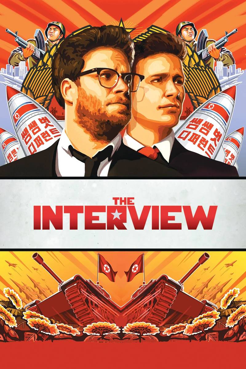 Poster chính thức của phim Phim Hành Động, Phim Hài "Cuộc Phỏng Vấn" (The Interview - 2014), với sự tham gia của diễn viên James Franco và Seth Rogen.