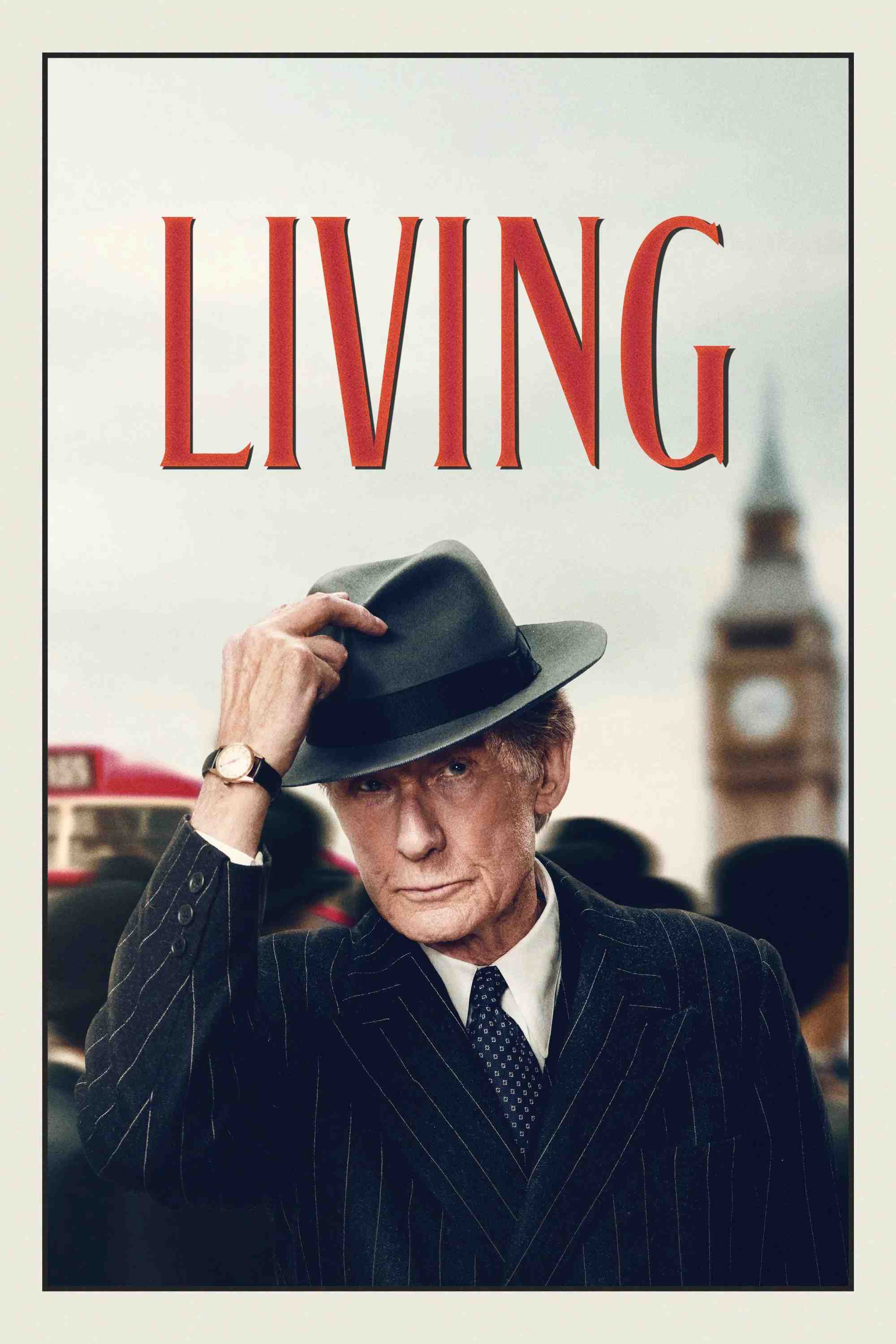 Poster chính thức của phim Phim Tâm Lý "Cuộc Sống" (Living - 2022), với sự tham gia của diễn viên Bill Nighy và Aimee Lou Wood.