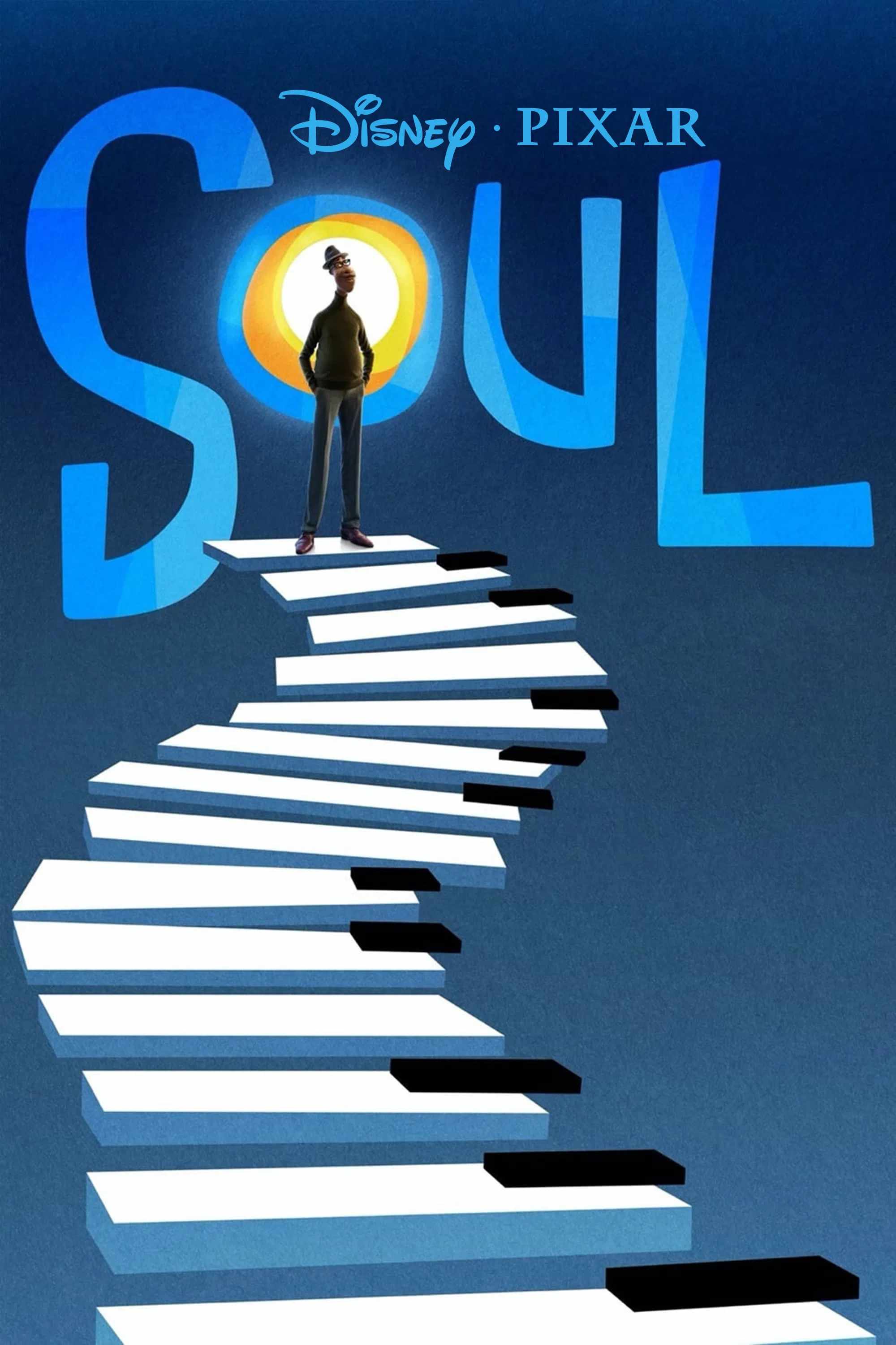Poster chính thức của phim Phim Hoạt Hình, Phim Gia Đình "Cuộc Sống Nhiệm Màu" (Soul - 2020), với sự tham gia của diễn viên Jamie Foxx và Tina Fey.