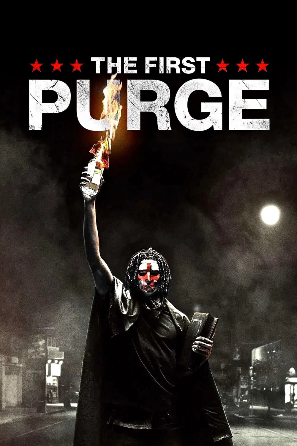 Poster chính thức của phim Phim Hành Động, Phim Kinh Dị "Cuộc Thanh Trừng Đầu Tiên" (The First Purge - 2018), với sự tham gia của diễn viên Y'lan Noel và Lex Scott Davis.