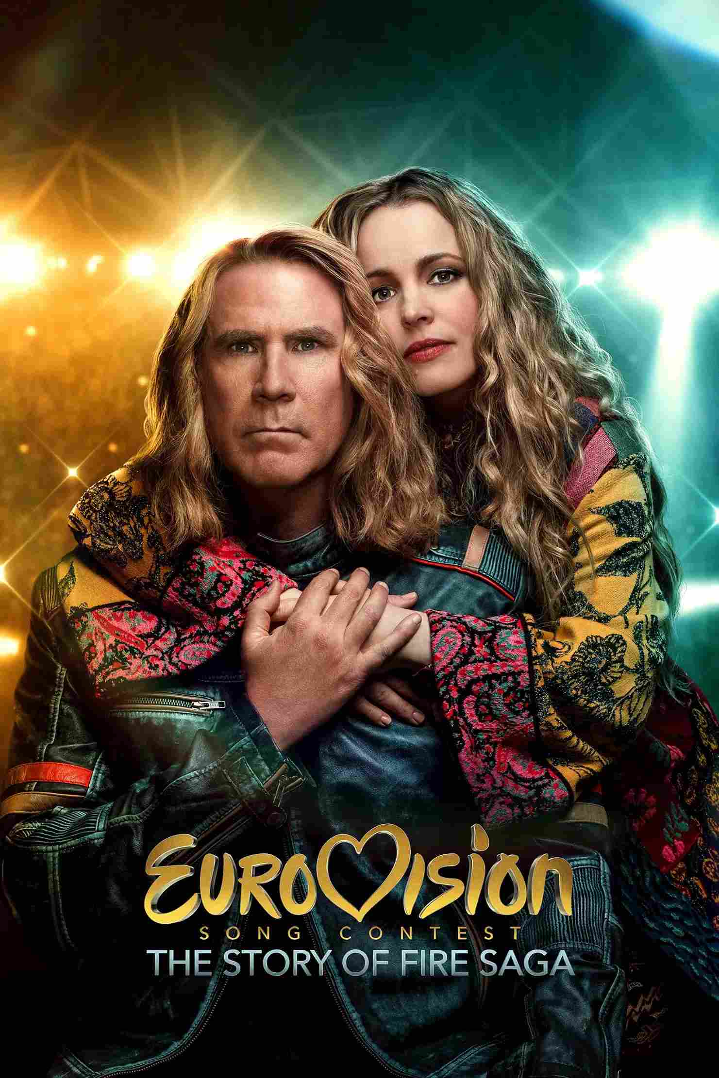 Poster chính thức của phim Phim Hài, Phim Ca Nhạc "Cuộc Thi Ca Khúc Truyền Hình Eurovision: Câu Chuyện Về Fire Saga" (Eurovision Song Contest: The Story of Fire Saga - 2020), với sự tham gia của diễn viên Rachel McAdams và Will Ferrell.